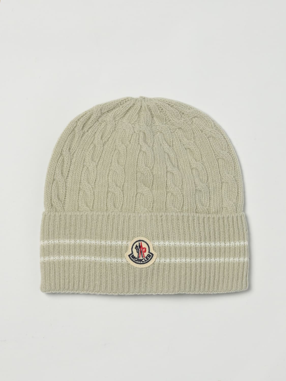 MONCLER HAT: Girls' hats kids Moncler, Green - Img 1