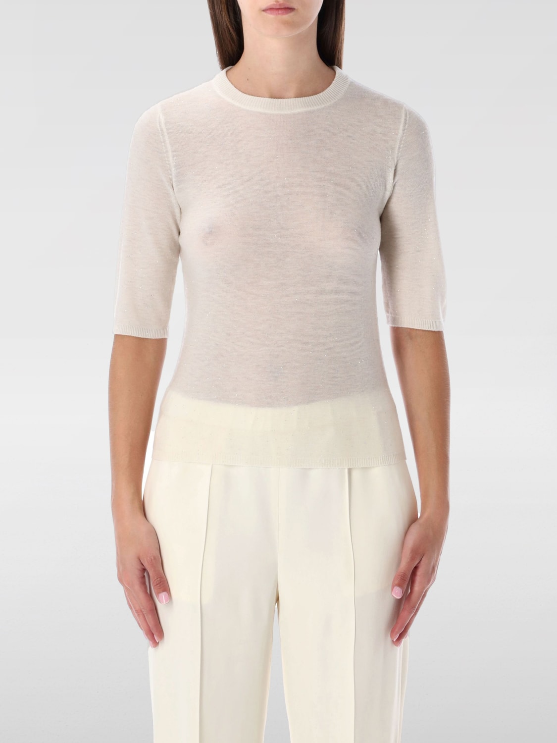 FABIANA FILIPPI PULL: Pull femme Fabiana Filippi, Blanc - Img 1