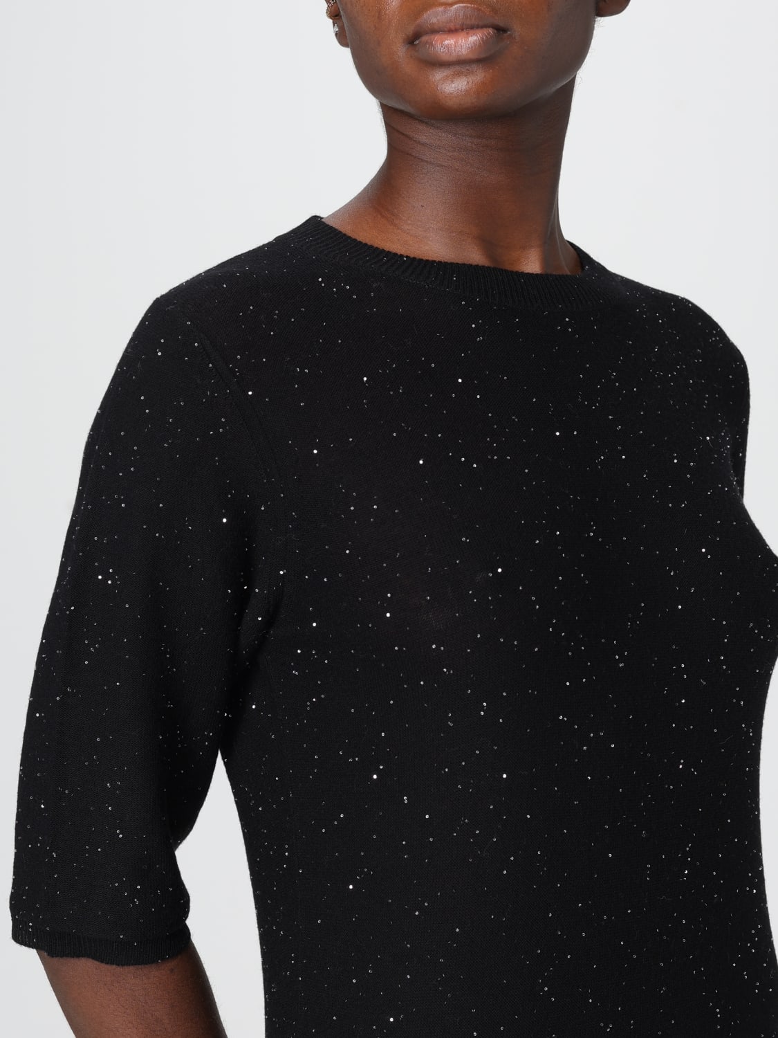 FABIANA FILIPPI PULLOVER: Pullover damen Fabiana Filippi, Schwarz - Img 3