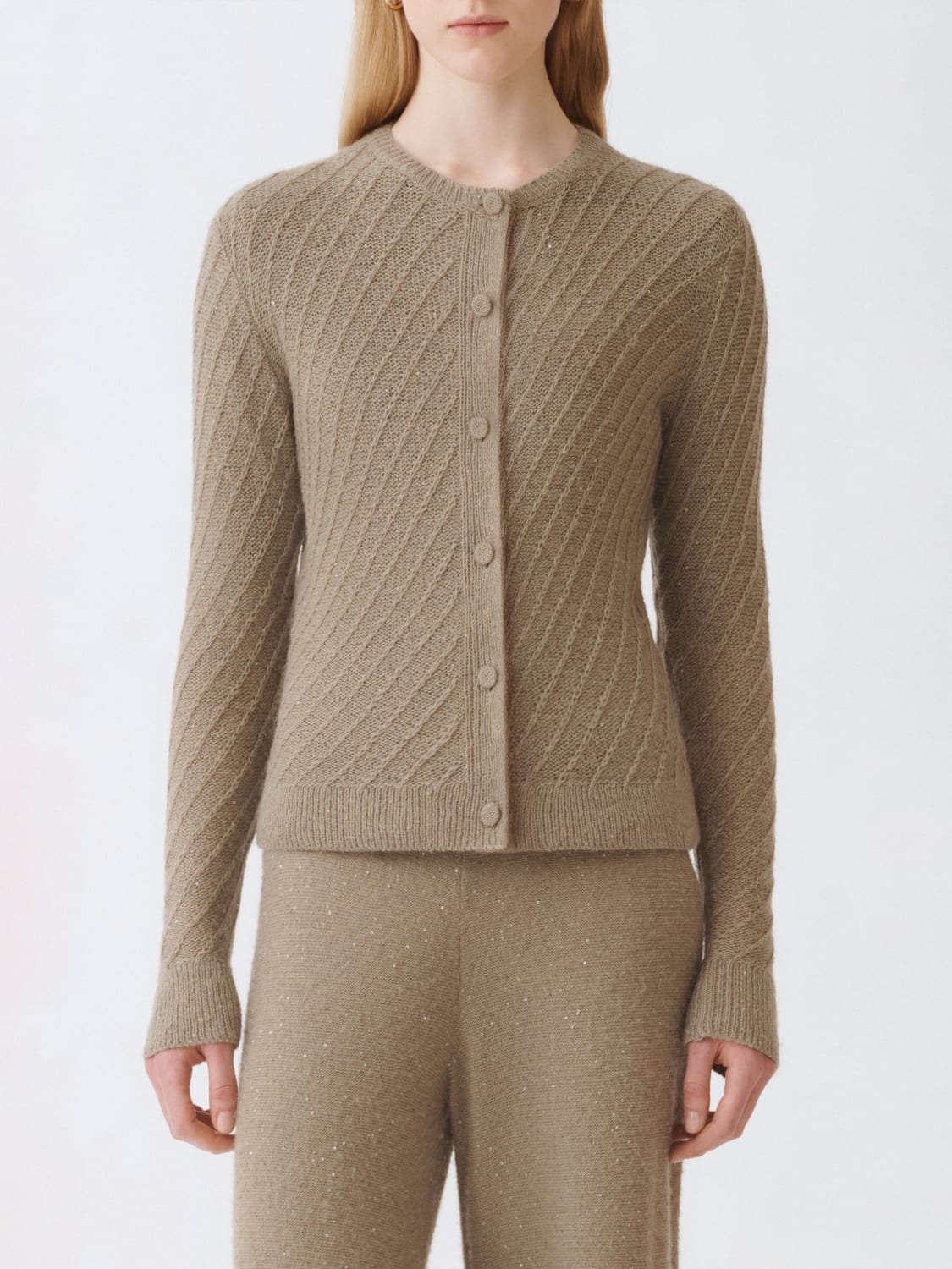 FABIANA FILIPPI PULL: Pull femme Fabiana Filippi, Olive - Img 1