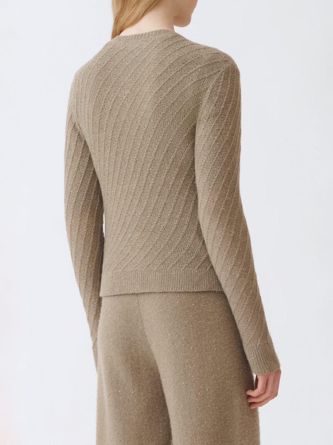 FABIANA FILIPPI PULL: Pull femme Fabiana Filippi, Olive - Img 3