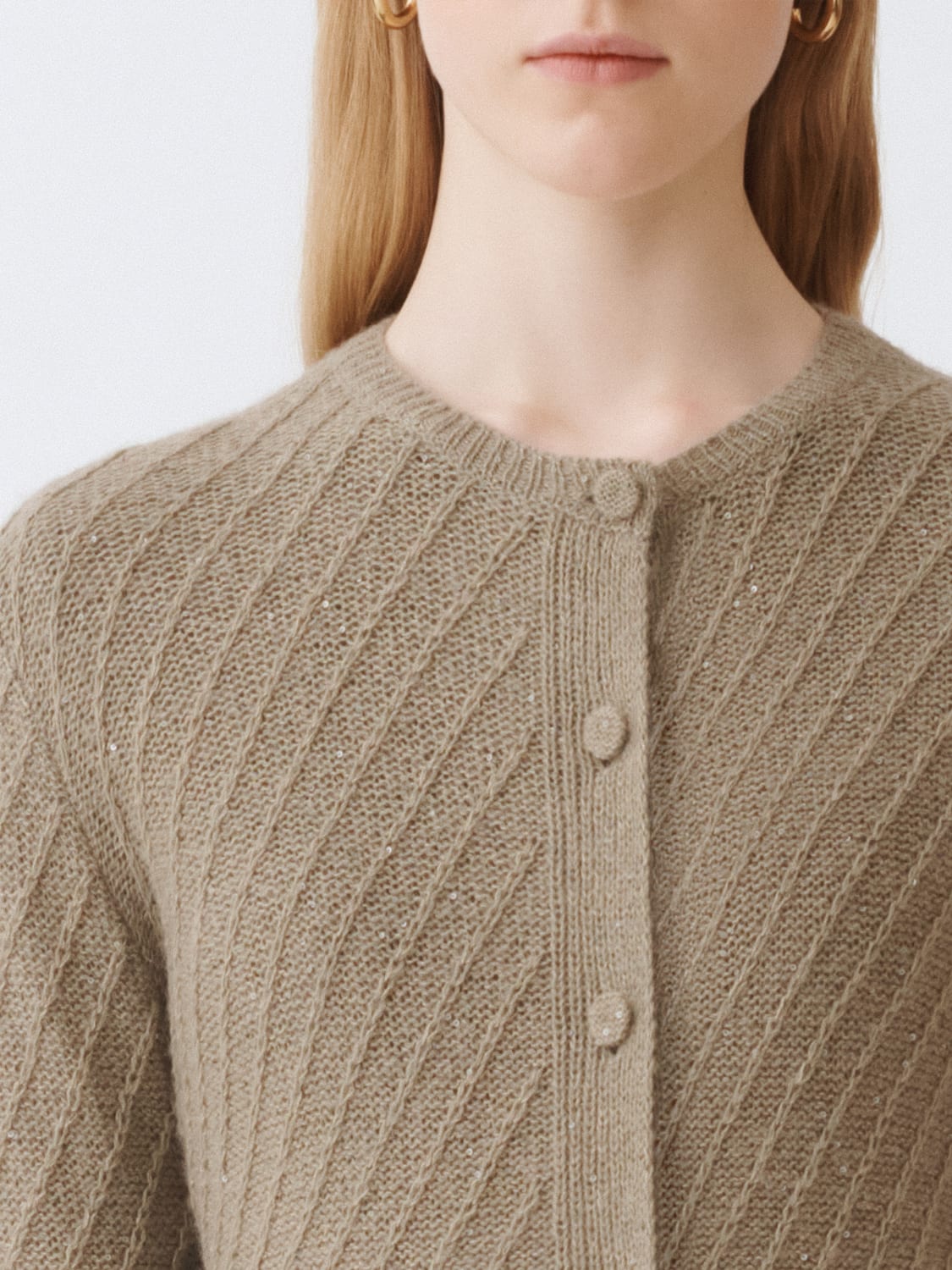 FABIANA FILIPPI PULL: Pull femme Fabiana Filippi, Olive - Img 4