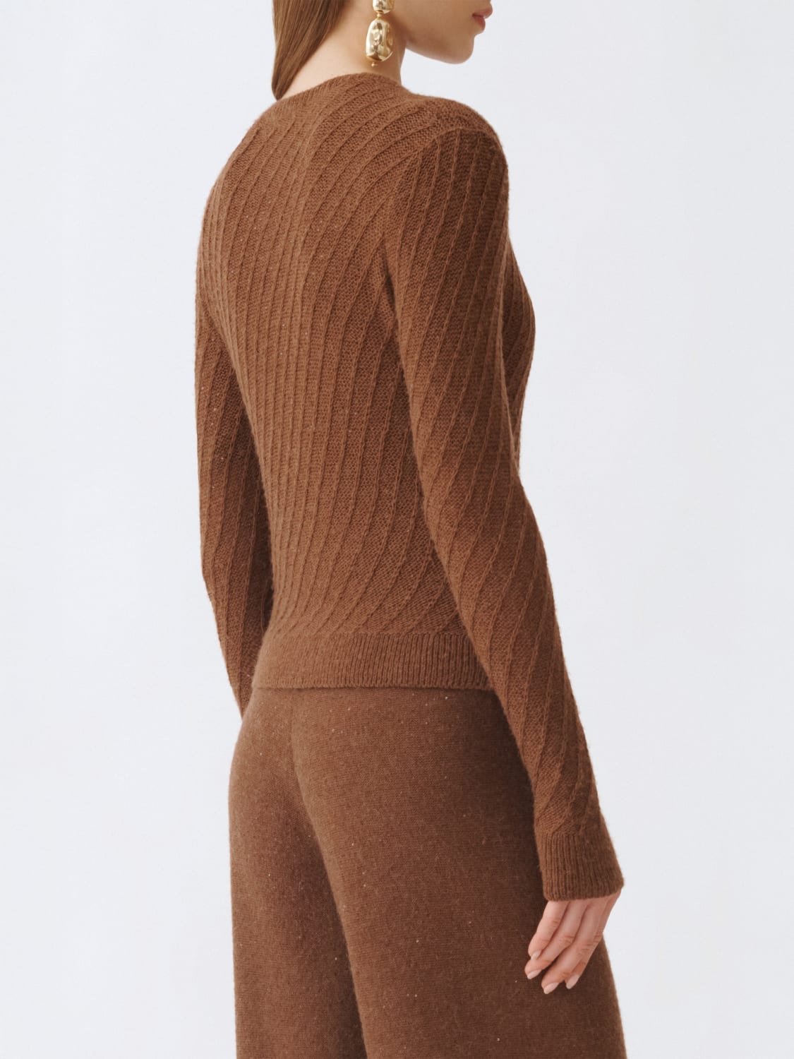 FABIANA FILIPPI PULLOVER: Pullover damen Fabiana Filippi, Mahagoni - Img 3