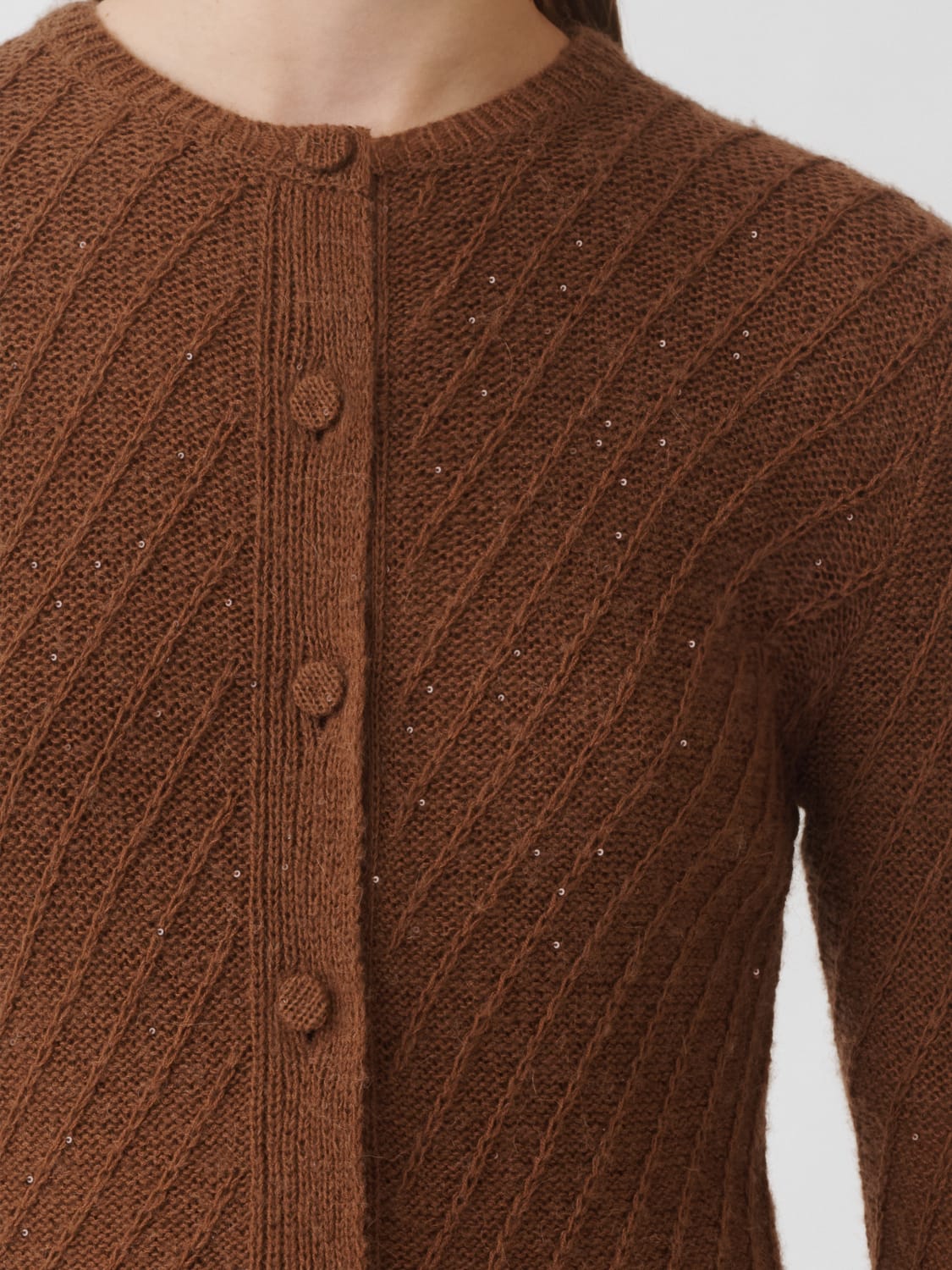 FABIANA FILIPPI PULLOVER: Pullover damen Fabiana Filippi, Mahagoni - Img 4