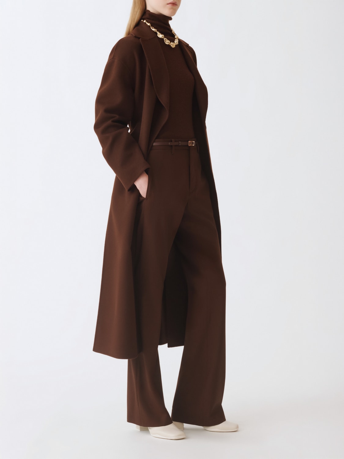 FABIANA FILIPPI COAT: Coat woman Fabiana Filippi, Ebony - Img 2