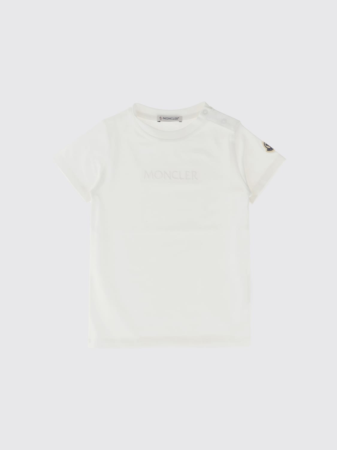 MONCLER CAMISETA: Camiseta niños Moncler, Blanco - Img 1