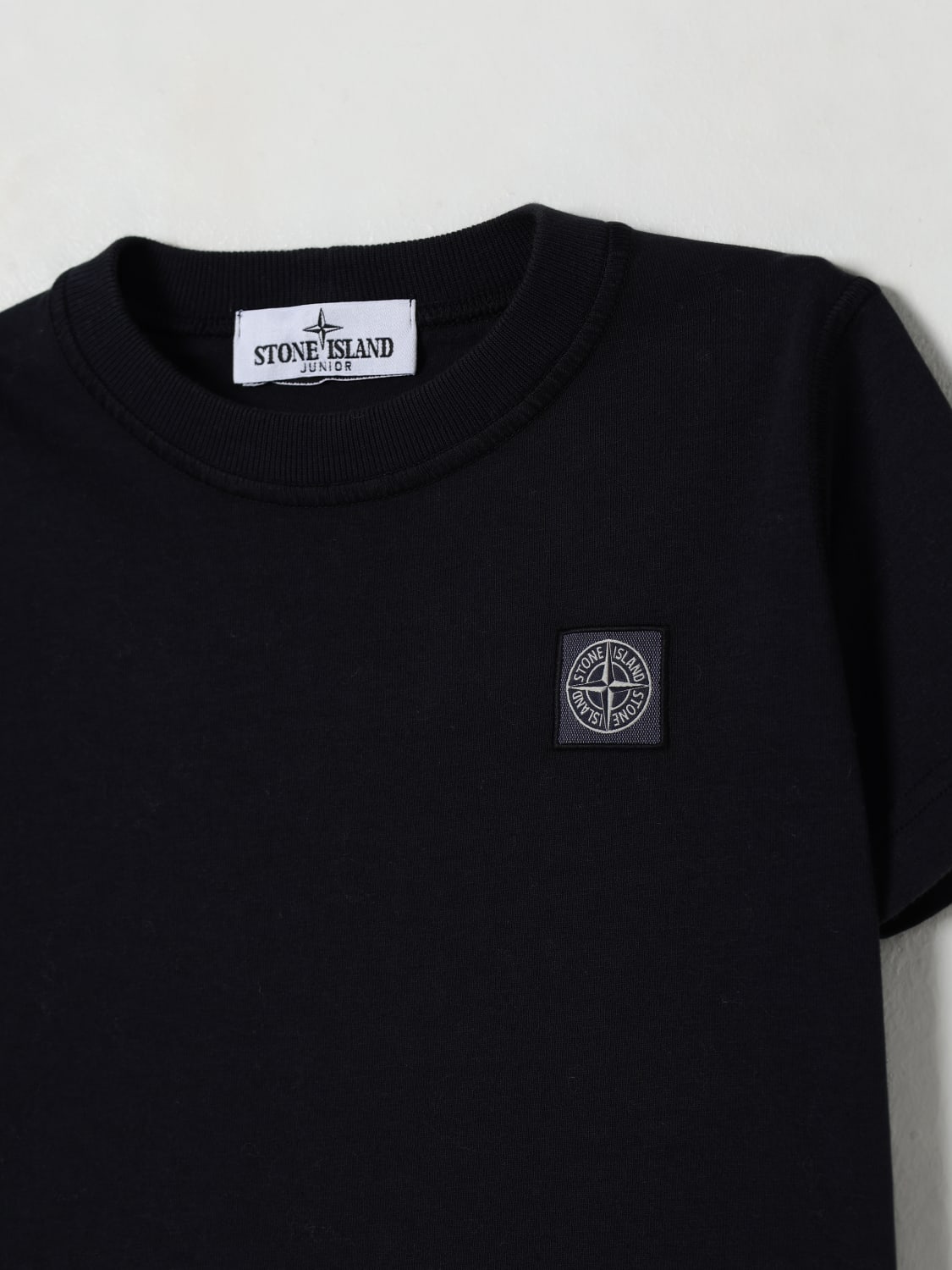 STONE ISLAND JUNIOR T-SHIRT: T-shirt enfant Stone Island Junior, Bleu - Img 3