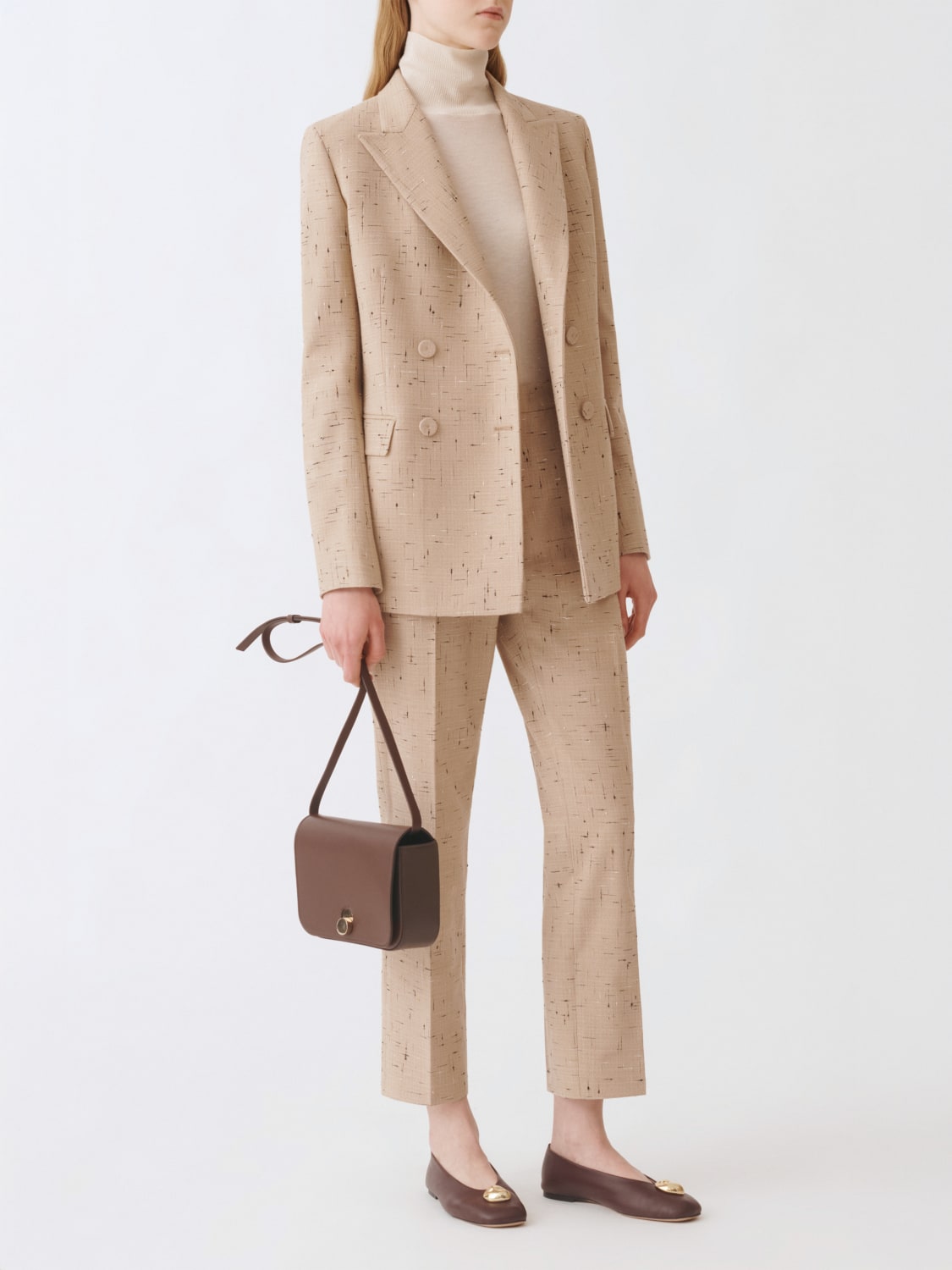 FABIANA FILIPPI PANTALON: Pantalon femme Fabiana Filippi, Beige - Img 2