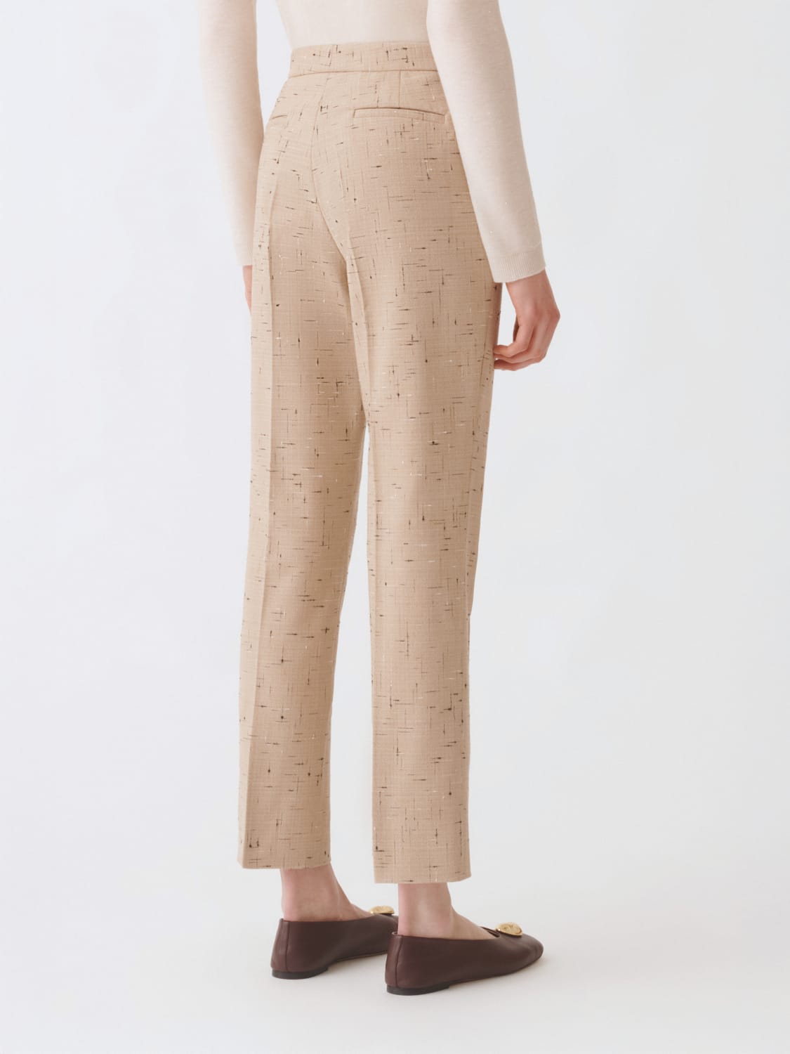 FABIANA FILIPPI PANTALON: Pantalon femme Fabiana Filippi, Beige - Img 3