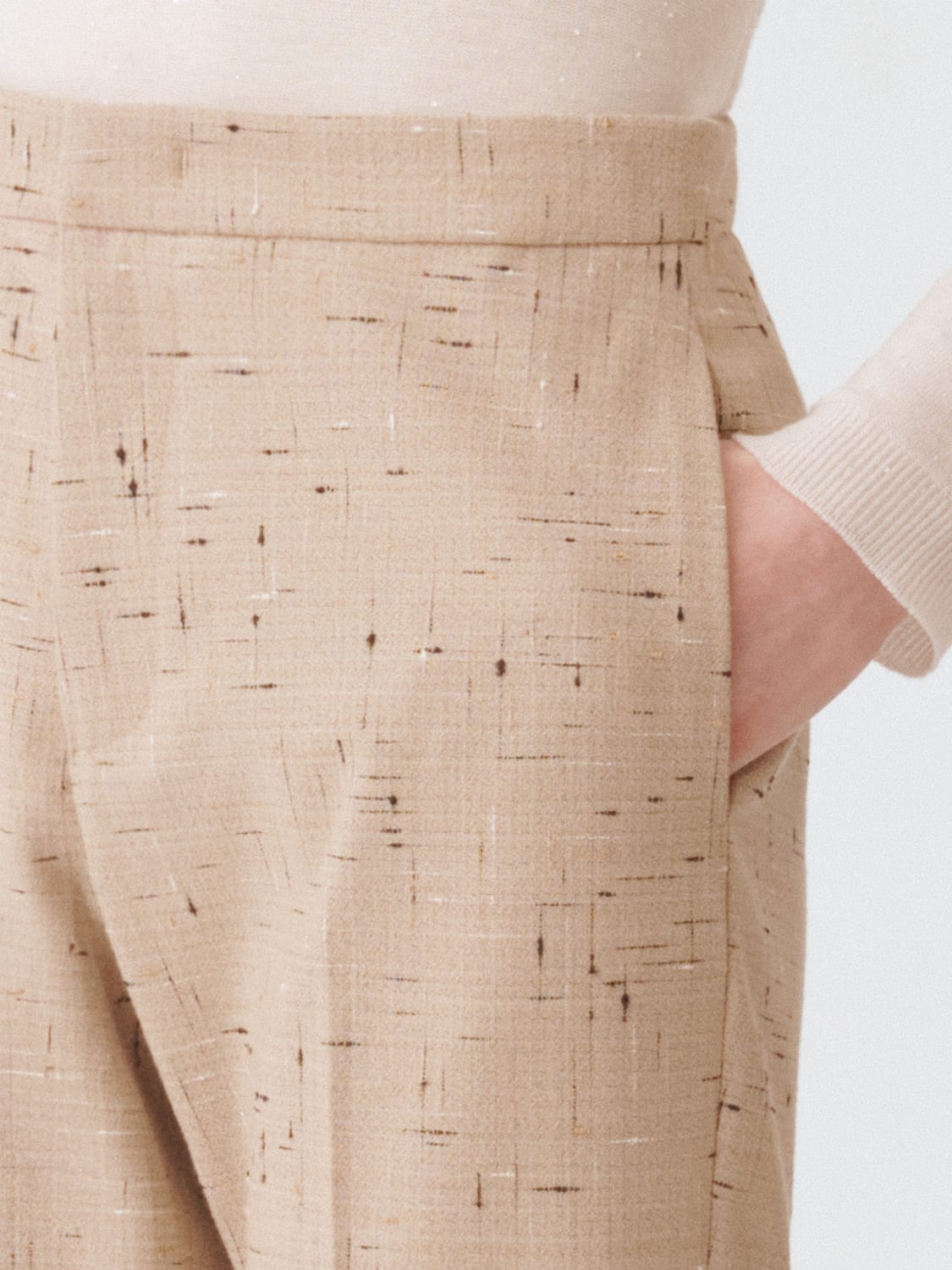 FABIANA FILIPPI PANTALON: Pantalon femme Fabiana Filippi, Beige - Img 4