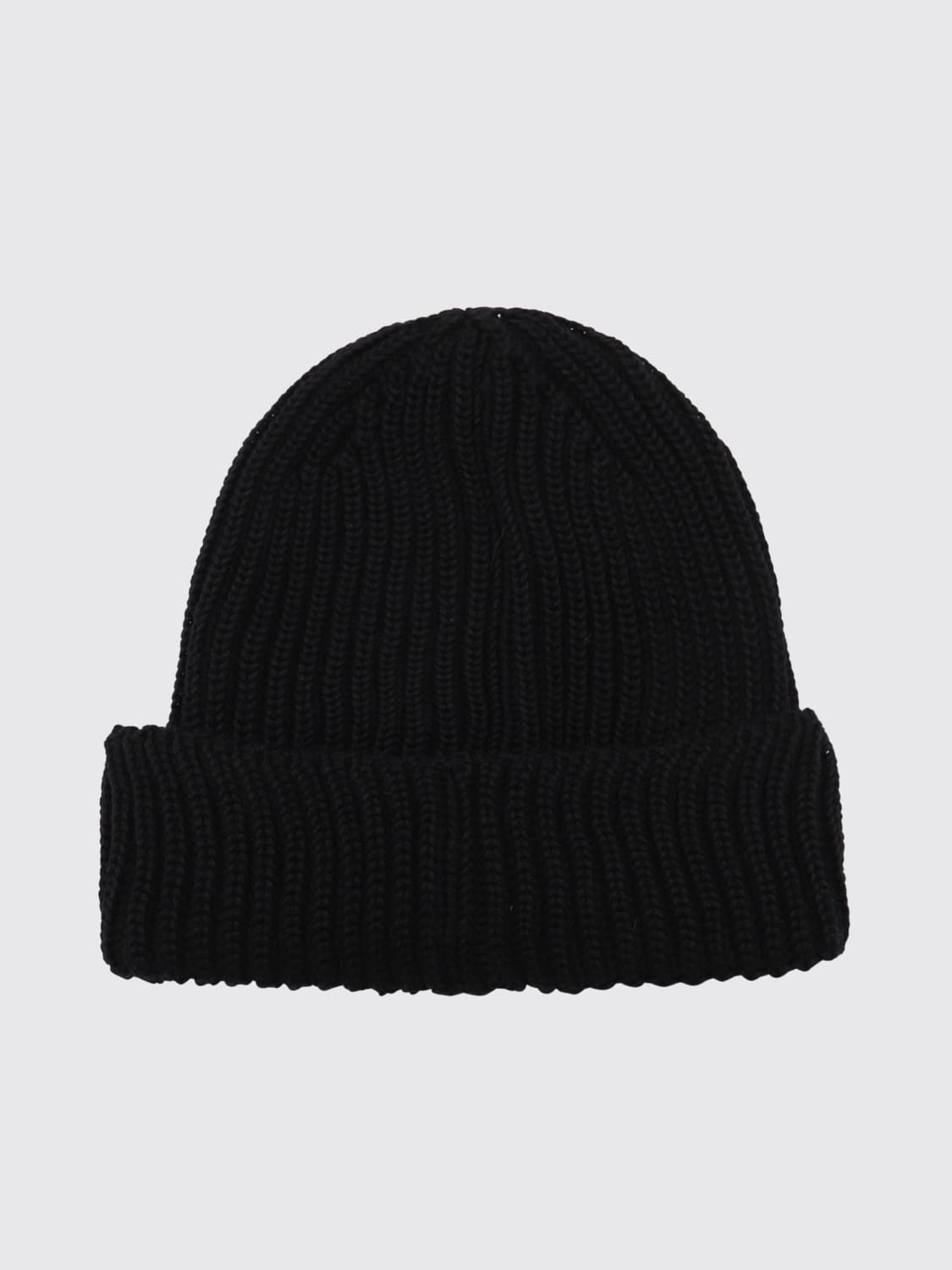 C.P. COMPANY CAPPELLO: Cappello C.P. Company in lana a coste con lenti , Nero - Img 2