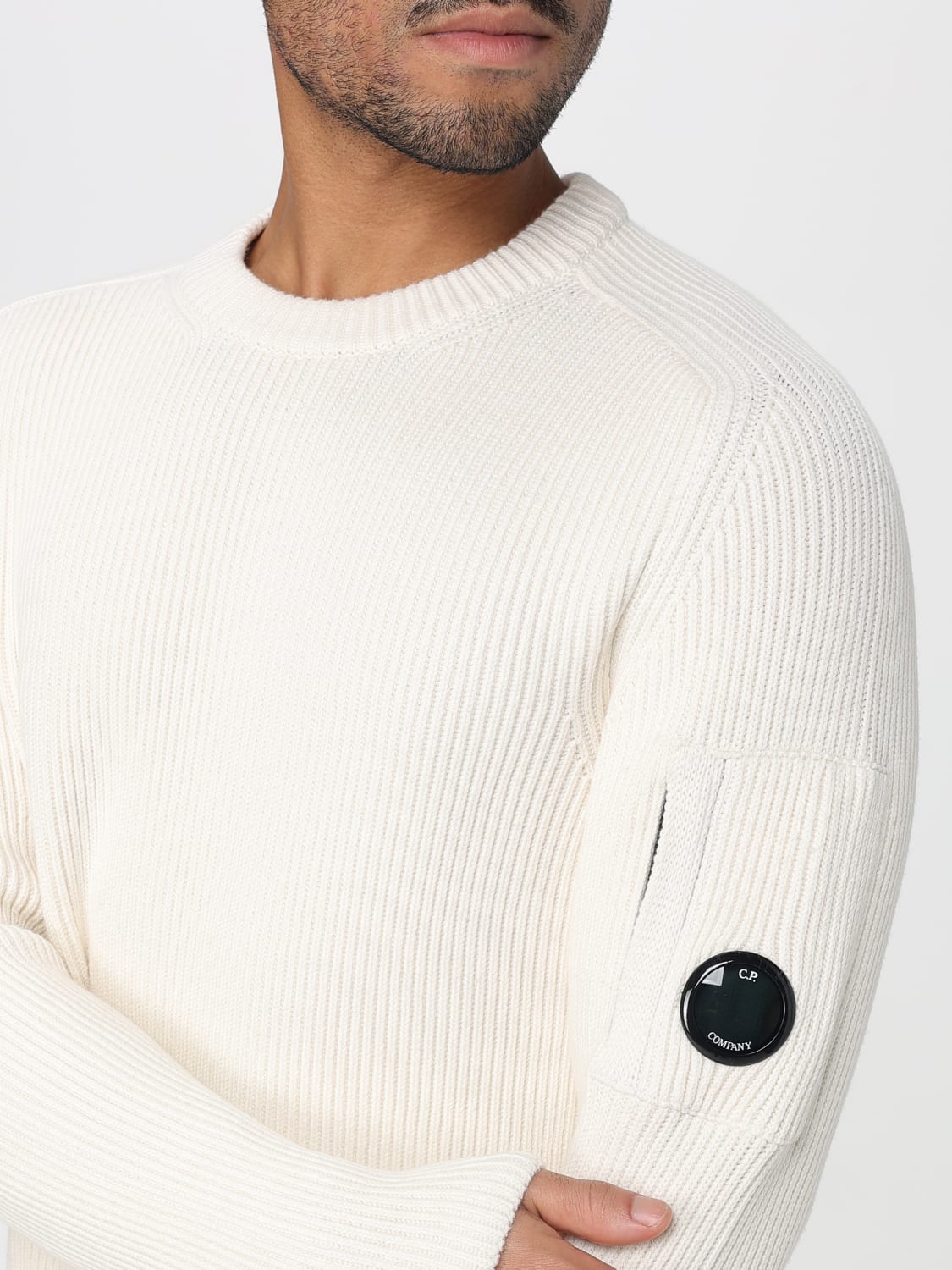 C.P. COMPANY SWEATER: Sweater men C.P. Company, White - Img 3