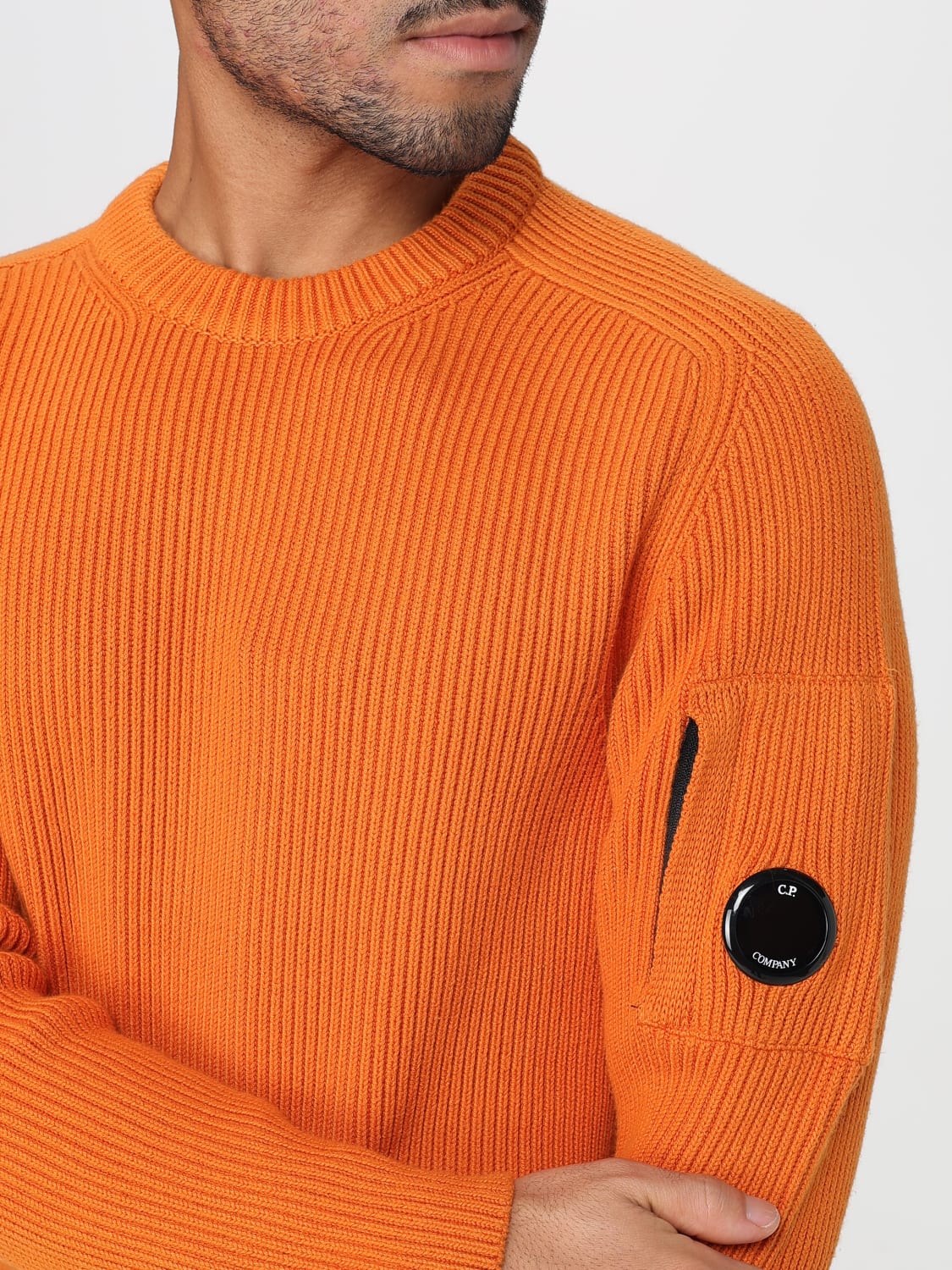 C.P. COMPANY SWEATER: Sweater men C.P. Company, Orange - Img 3