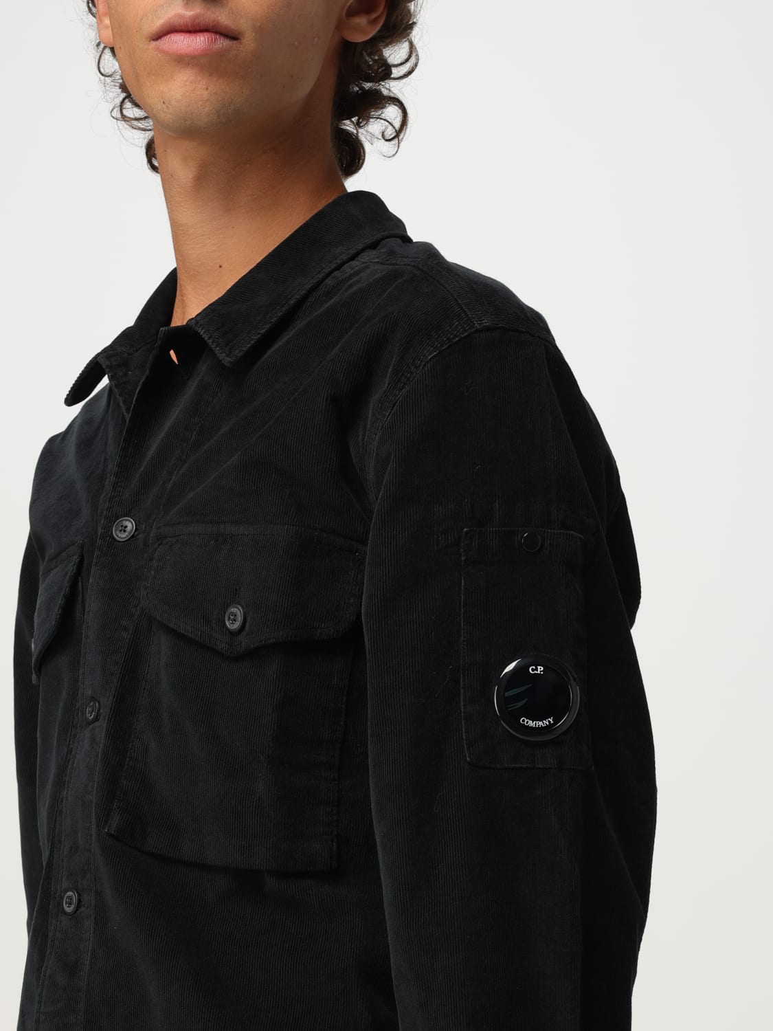 C.P. COMPANY JACKET: Shirt men C.P. Company, Black - Img 3