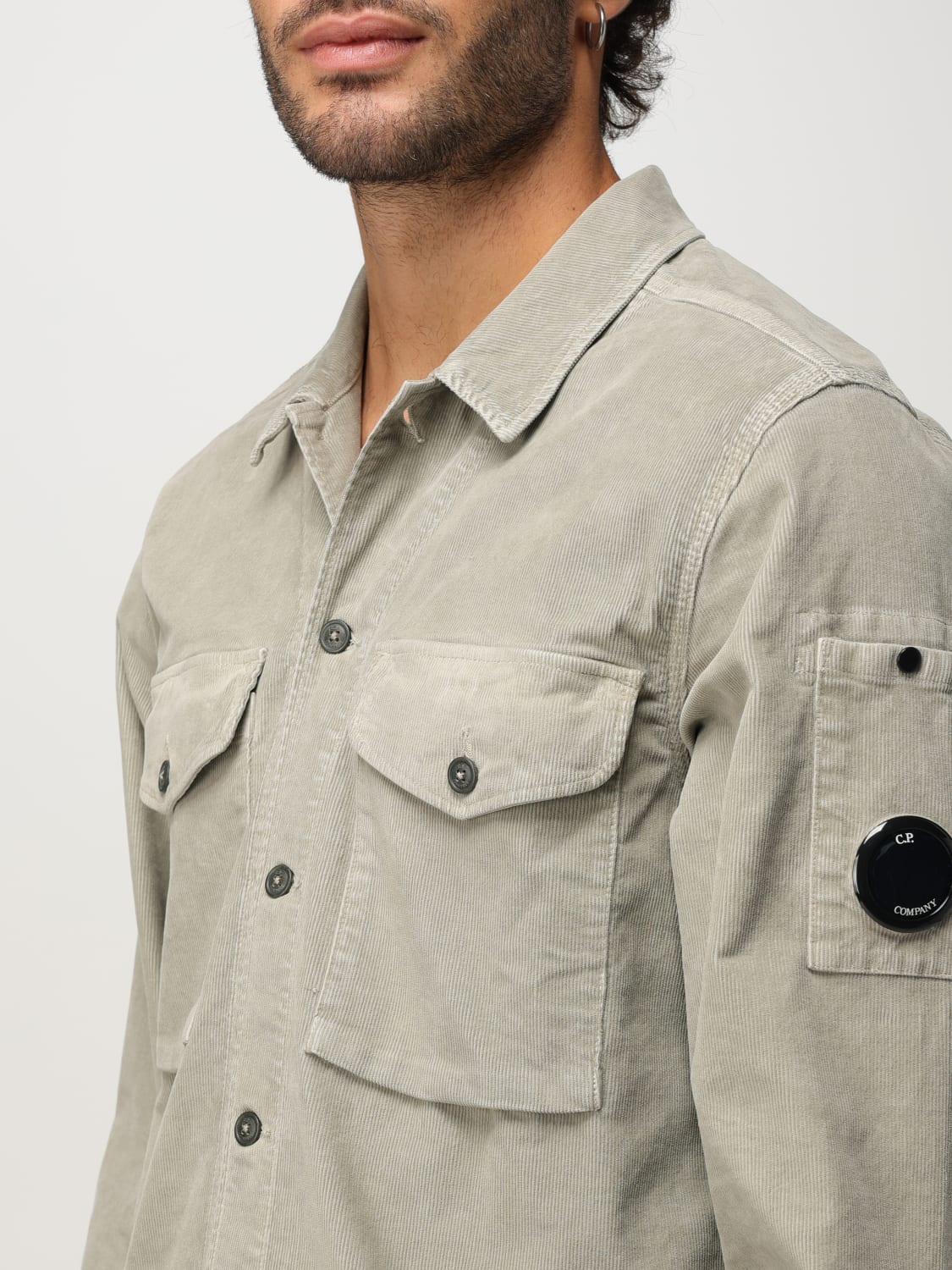 C.P. COMPANY JACKET: Shirt men C.P. Company, Sage - Img 4