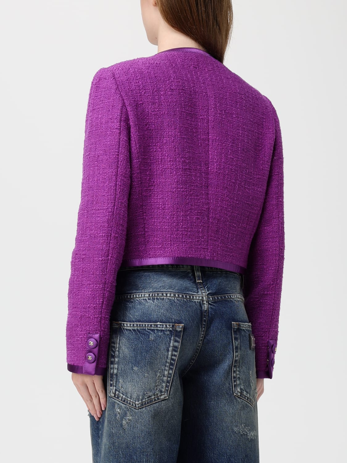 DOLCE & GABBANA JACKET: Jacket woman Dolce & Gabbana, Violet - Img 3