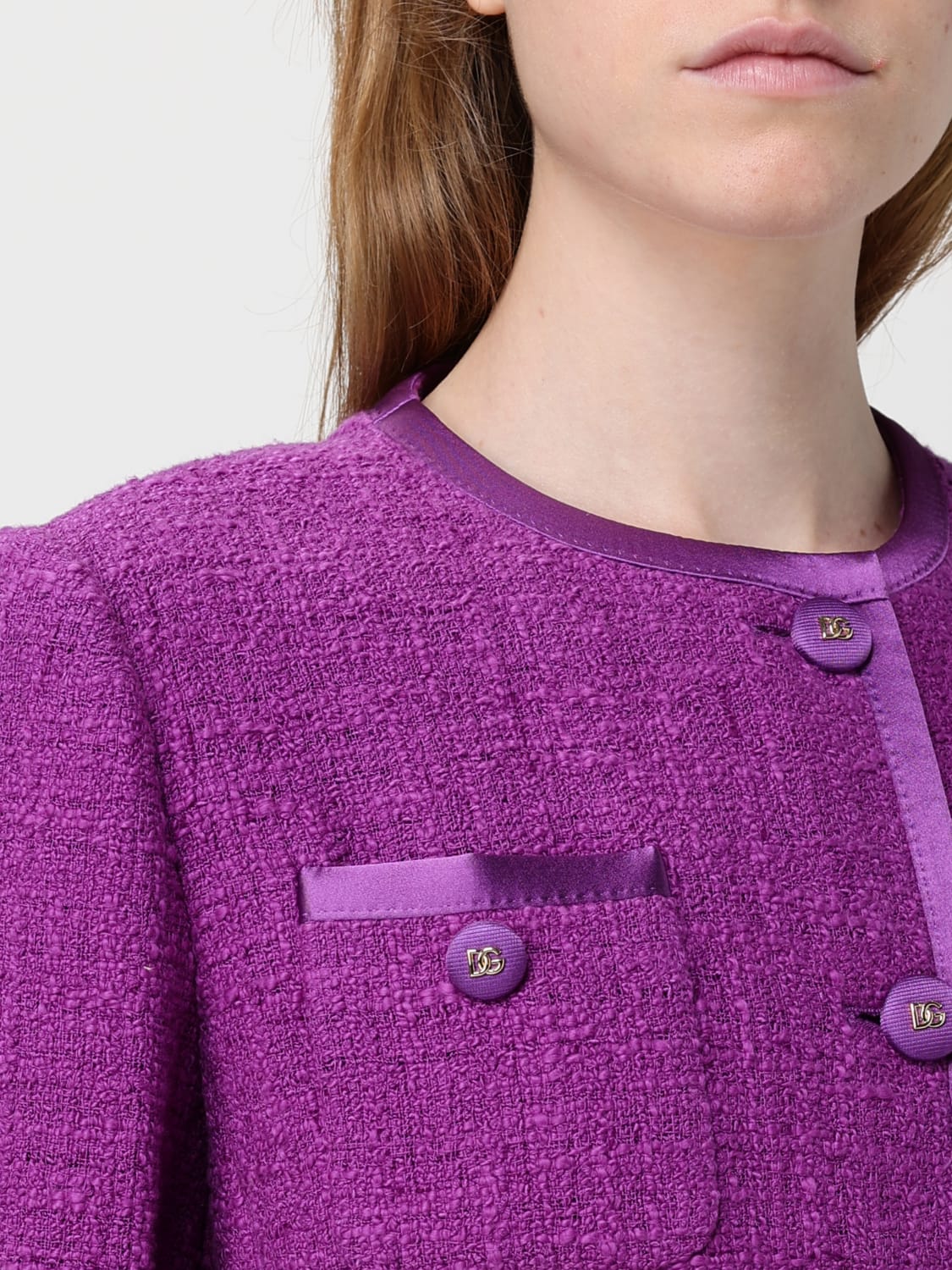 DOLCE & GABBANA JACKET: Jacket woman Dolce & Gabbana, Violet - Img 5
