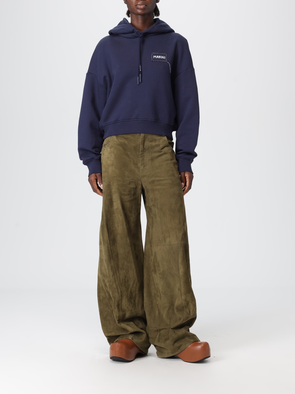 MARNI SWEATSHIRT: Sweatshirt woman Marni, Blue - Img 2