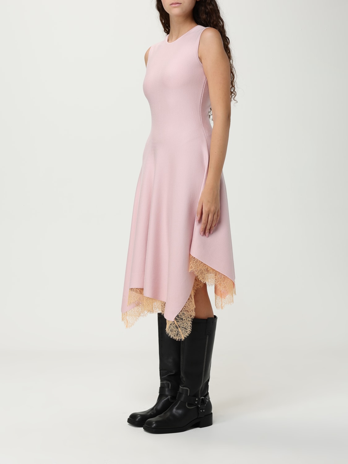 MCQUEEN DRESS: Dress woman McQueen, Peach - Img 3