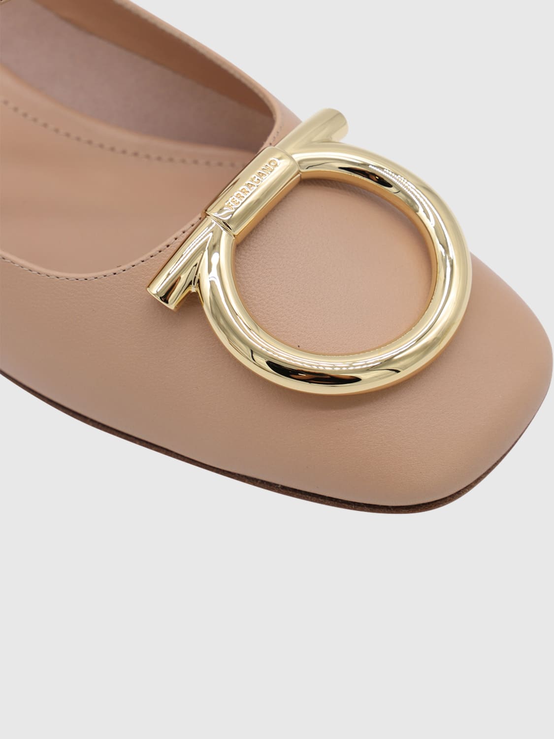 FERRAGAMO BALLERINAS: Absatzschuhe damen Ferragamo, Weinrot - Img 4