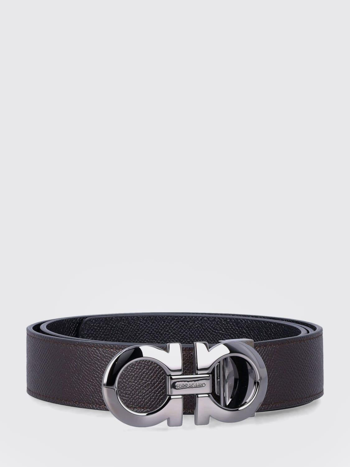 FERRAGAMO BELT: Belt men Ferragamo, Dark - Img 2