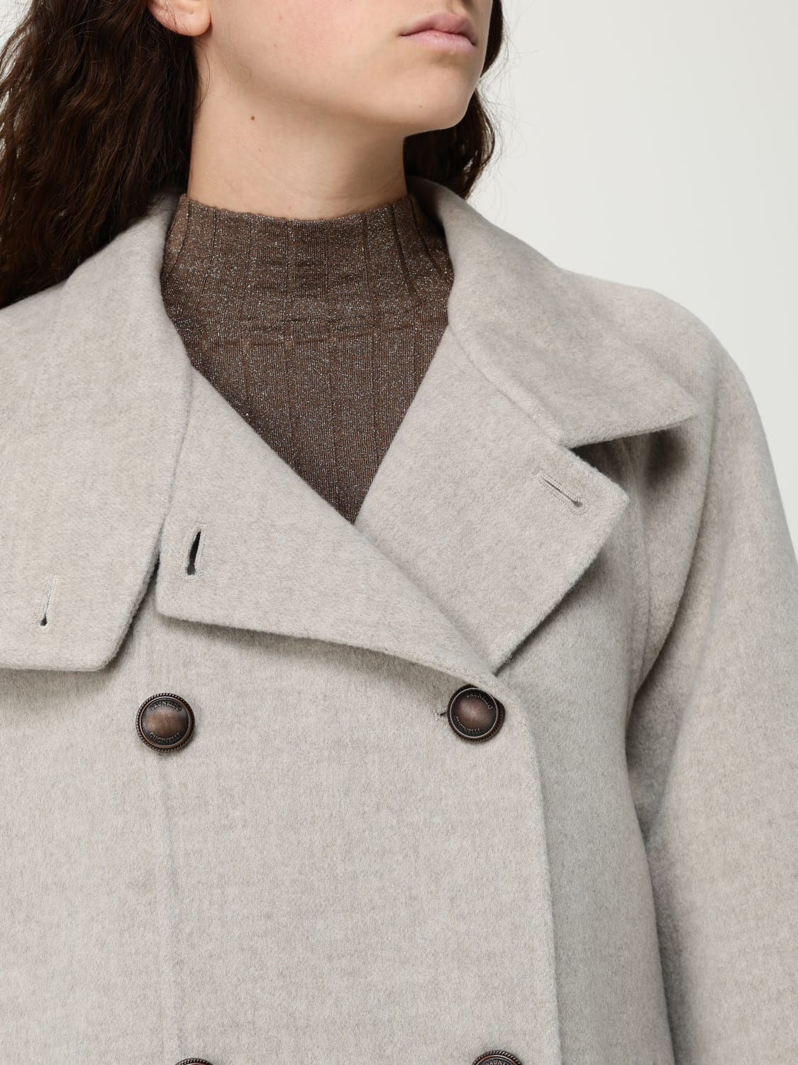 BRUNELLO CUCINELLI COAT: Coat woman Brunello Cucinelli, Beige - Img 5