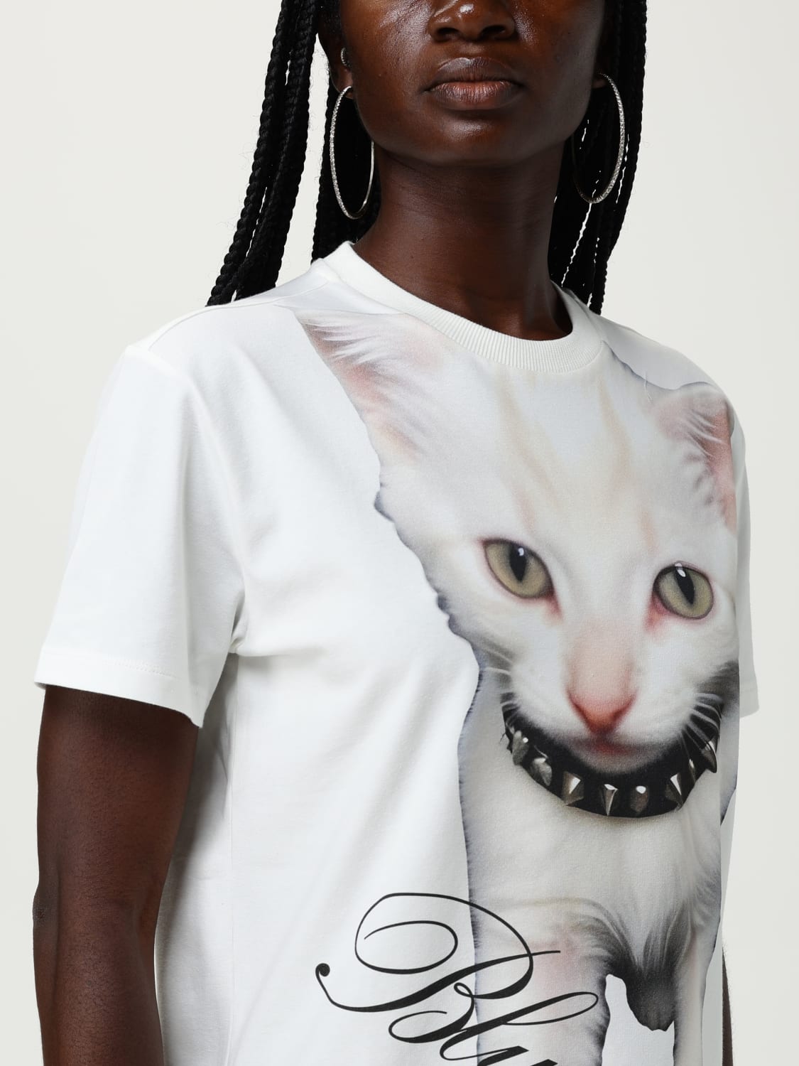 BLUMARINE T-SHIRT: T-shirt femme Blumarine, Blanc - Img 5