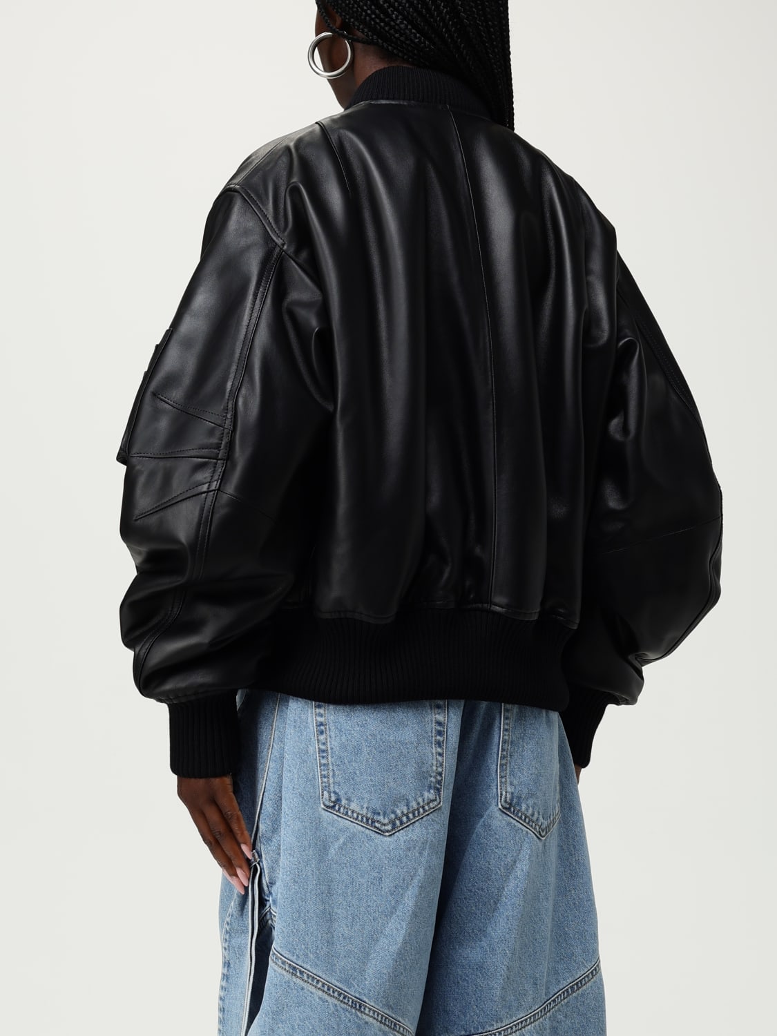 THE ATTICO JACKET: Jacket woman The Attico, Black - Img 3