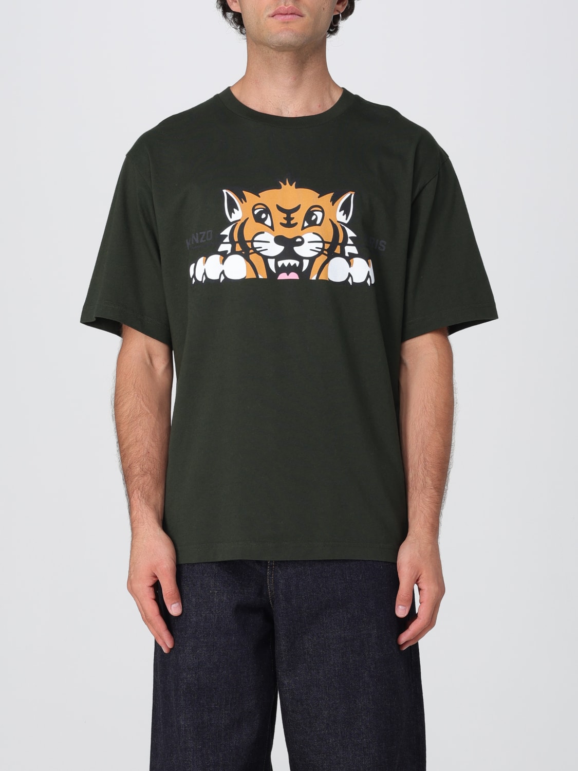 KENZO T-SHIRT: T-shirt men Kenzo, Green - Img 1