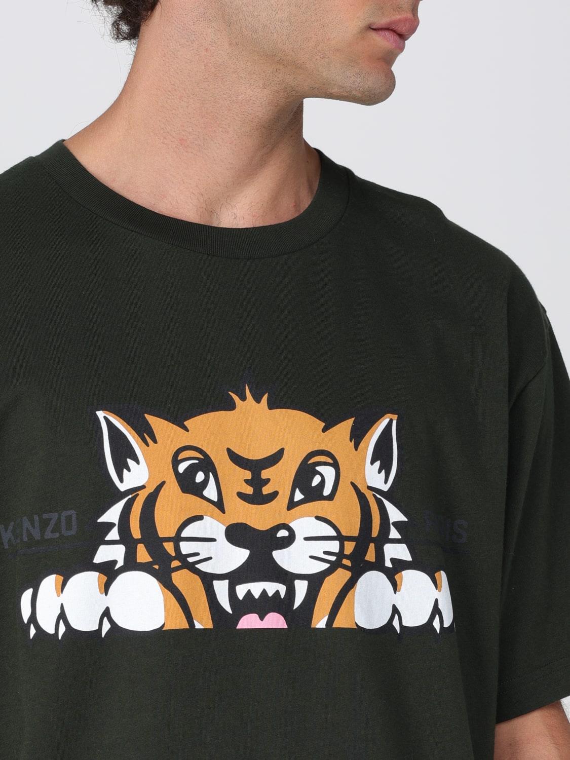 KENZO T-SHIRT: T-shirt men Kenzo, Green - Img 4