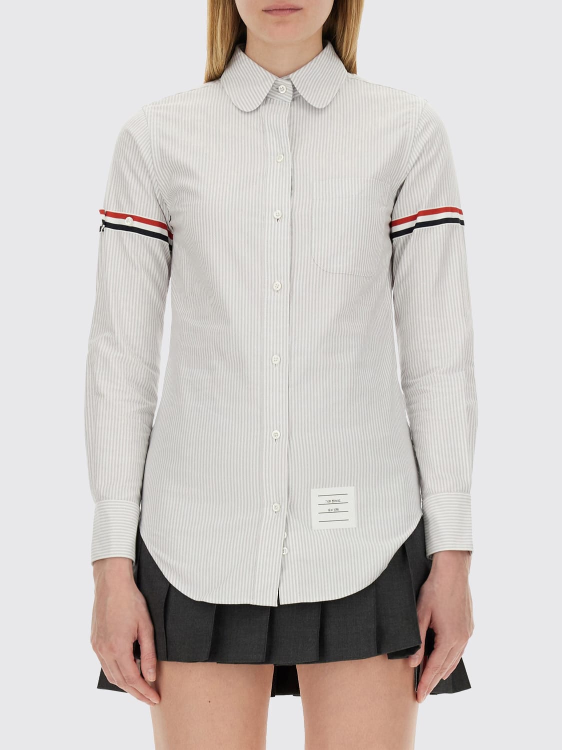 THOM BROWNE CHEMISE: Chemise femme Thom Browne, Gris - Img 1