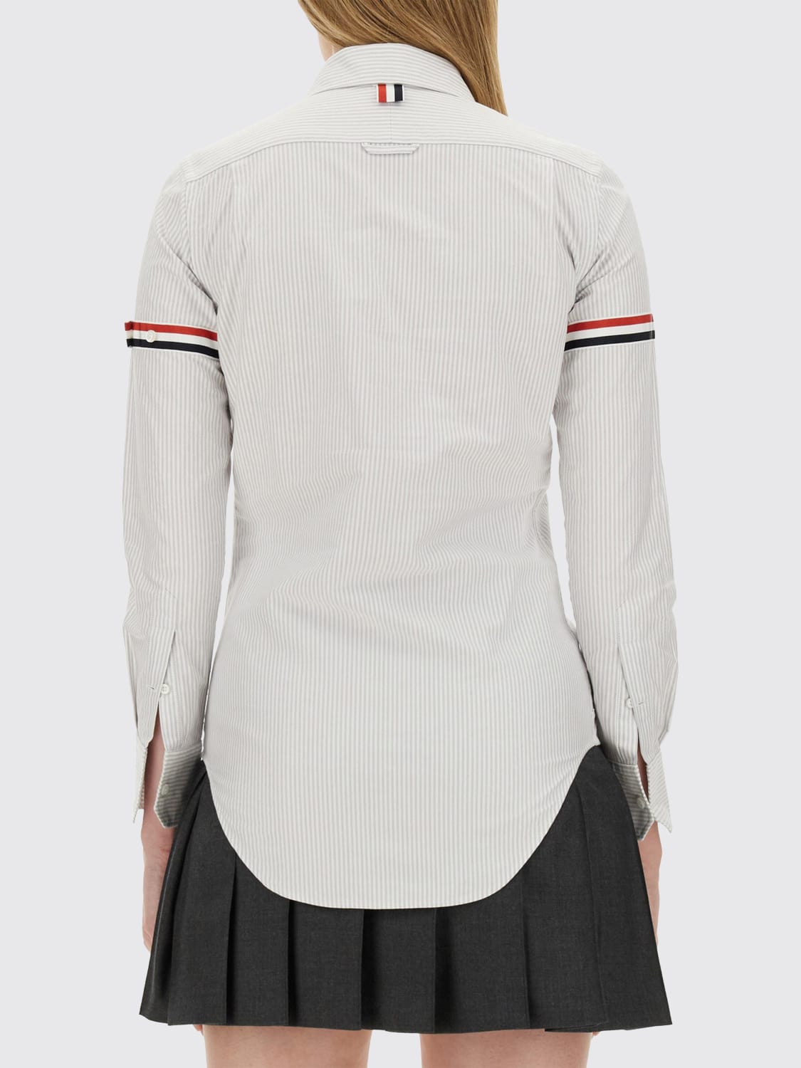 THOM BROWNE CHEMISE: Chemise femme Thom Browne, Gris - Img 3