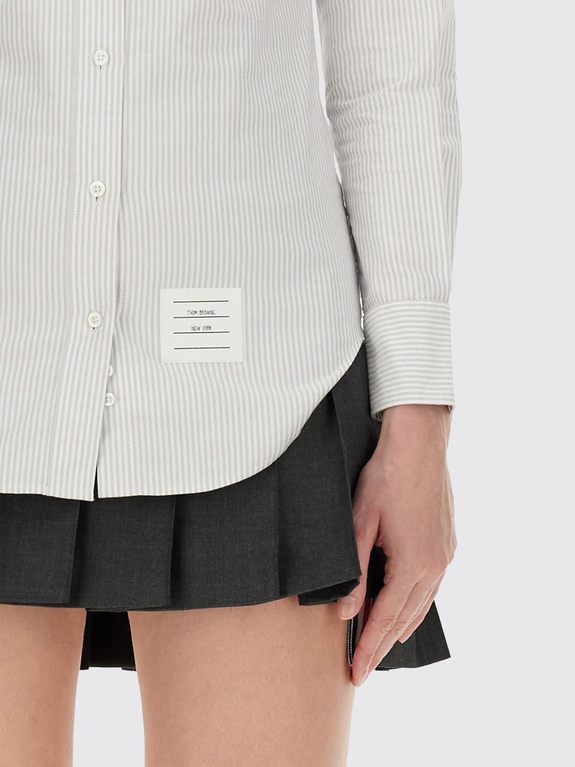 THOM BROWNE CHEMISE: Chemise femme Thom Browne, Gris - Img 4