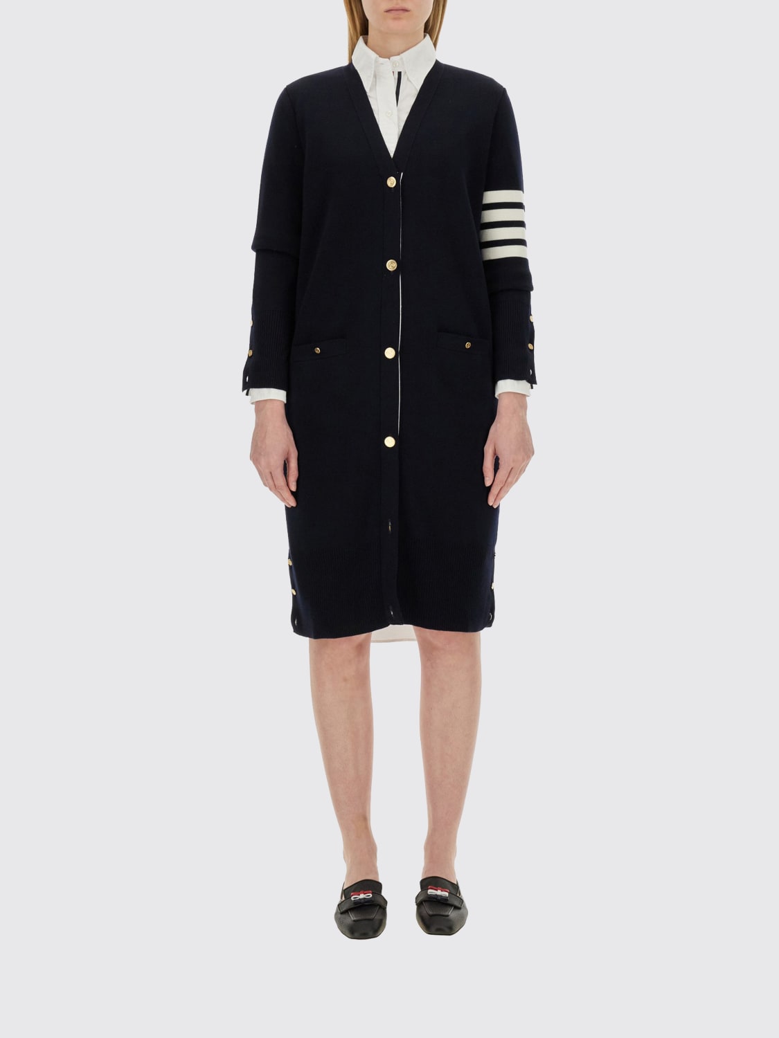 THOM BROWNE PULLOVER: Pullover damen Thom Browne, Blau - Img 1