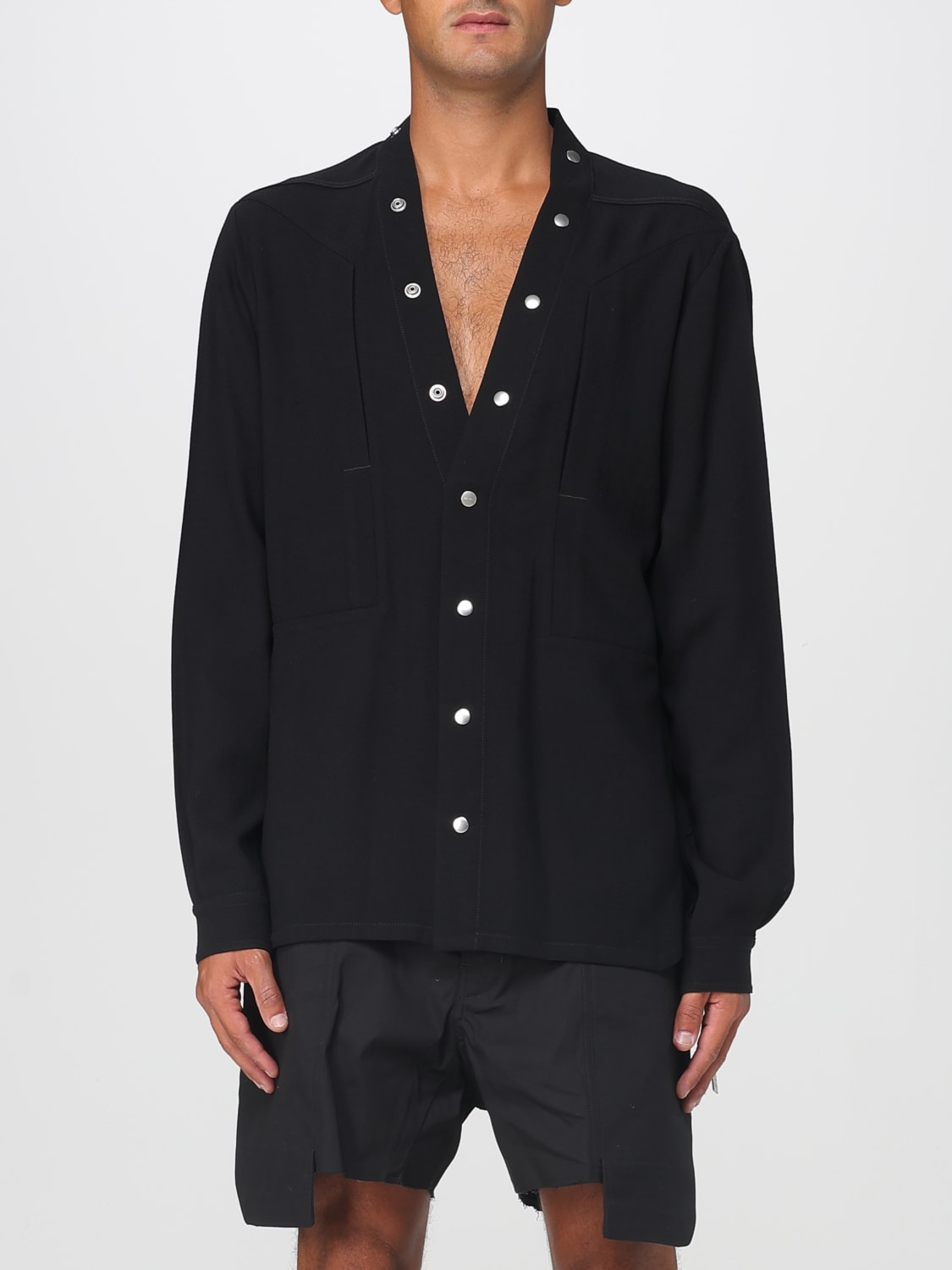 RICK OWENS SHIRT: Shirt men Rick Owens, Black - Img 1