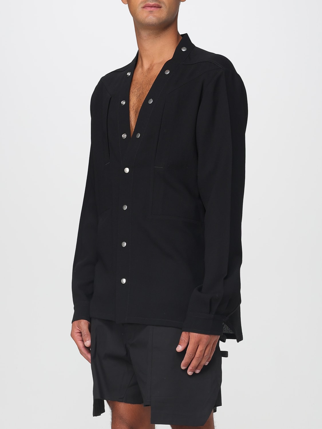 RICK OWENS SHIRT: Shirt men Rick Owens, Black - Img 4