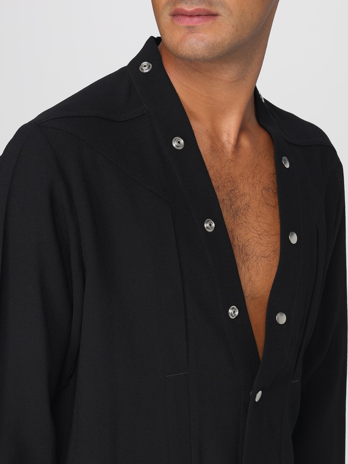 RICK OWENS SHIRT: Shirt men Rick Owens, Black - Img 5