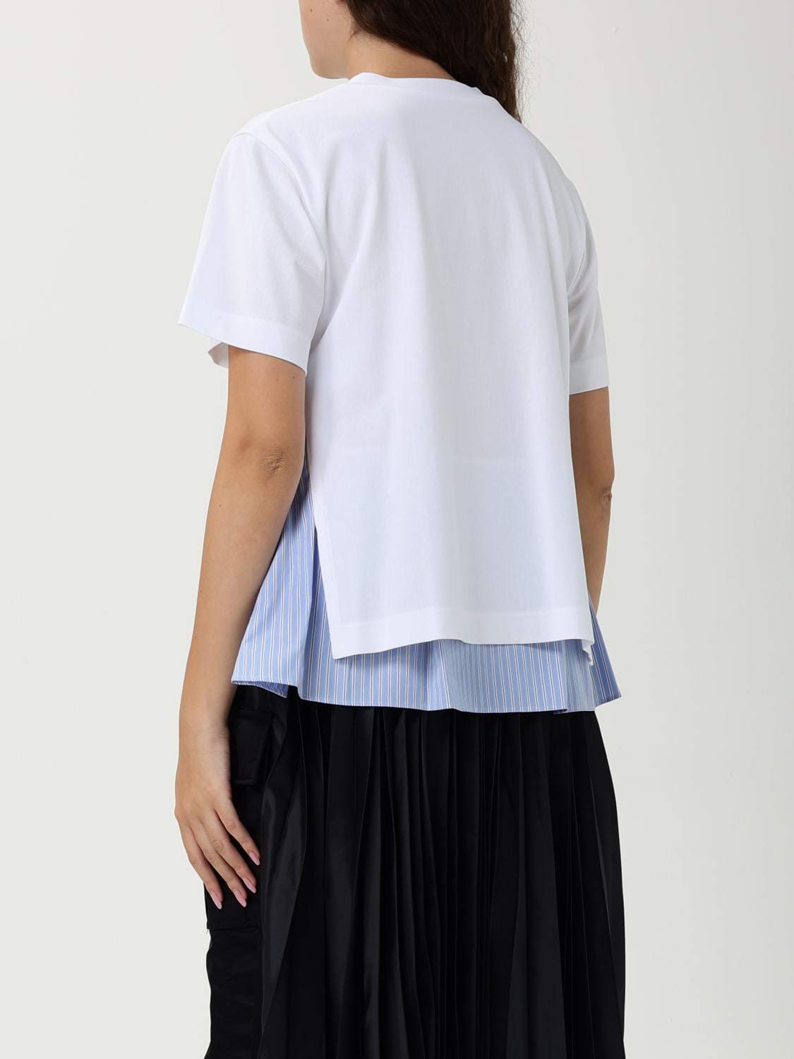 SACAI CAMISETA: Camiseta mujer Sacai, Blanco - Img 3
