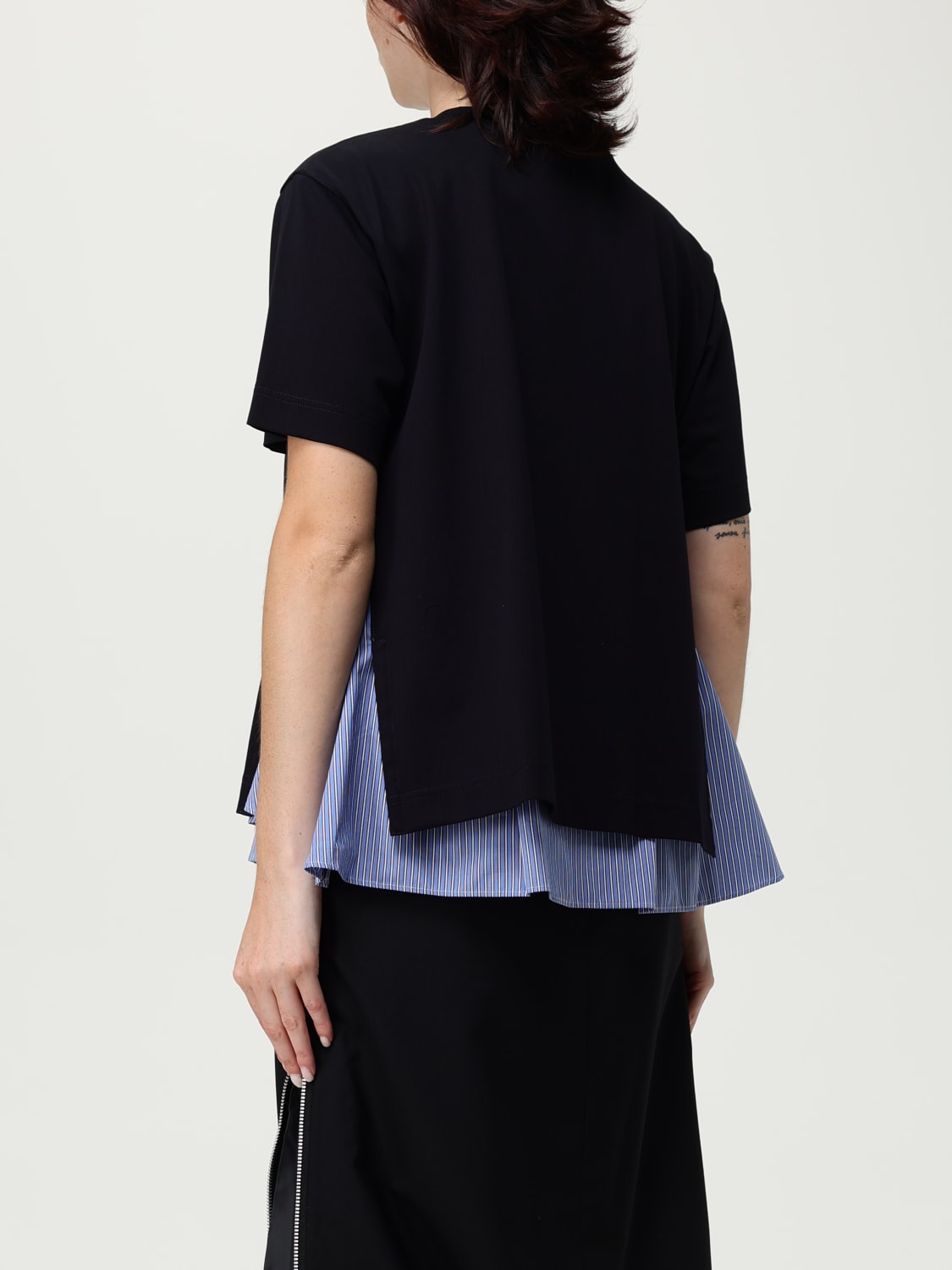 SACAI T-SHIRT: T-shirt damen Sacai, Navy - Img 3