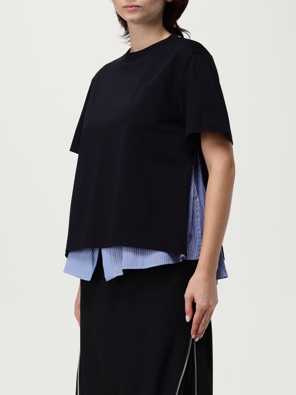 SACAI T-SHIRT: T-shirt damen Sacai, Navy - Img 4