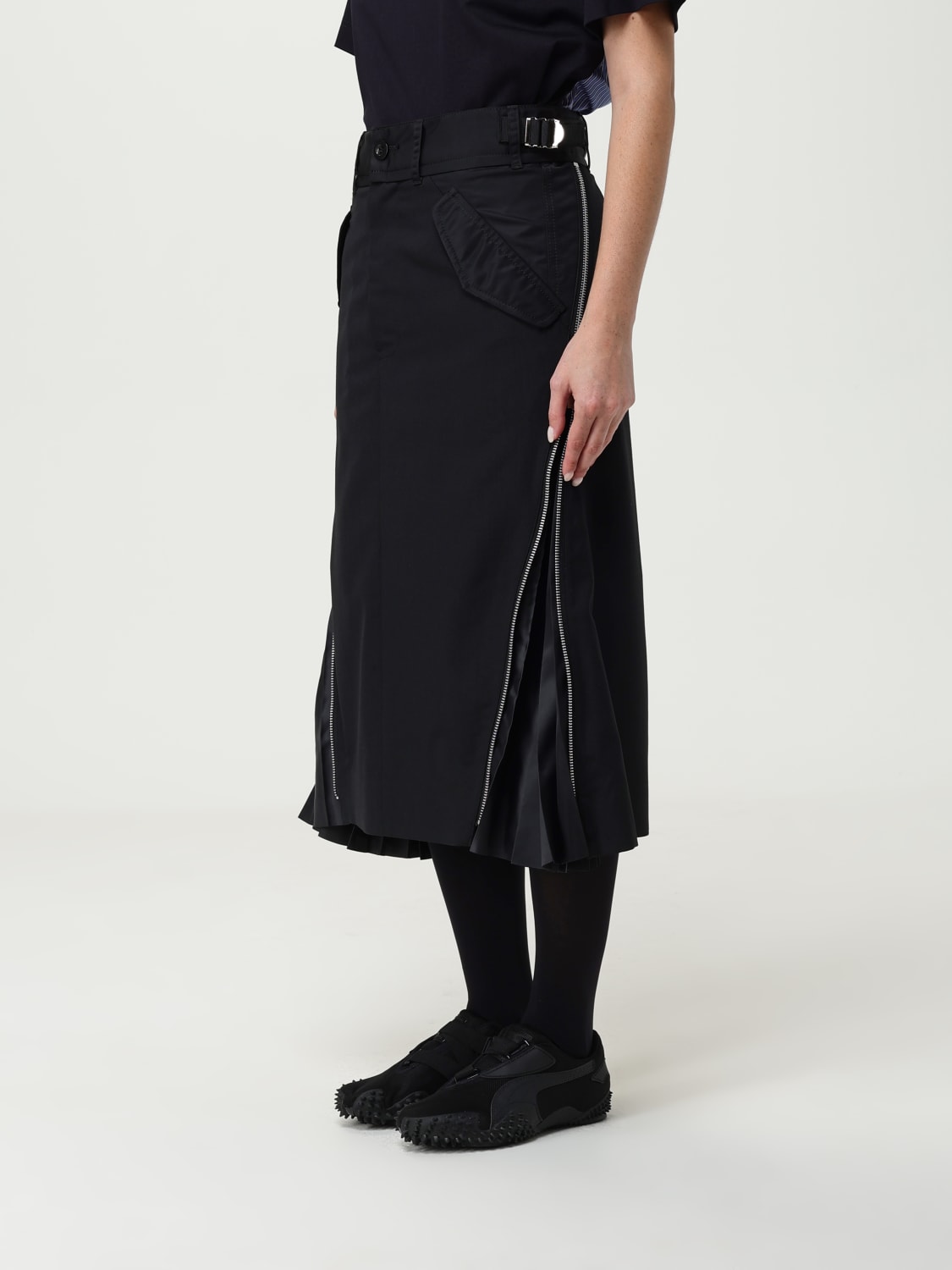SACAI JUPE: Jupe femme Sacai, Noir - Img 4