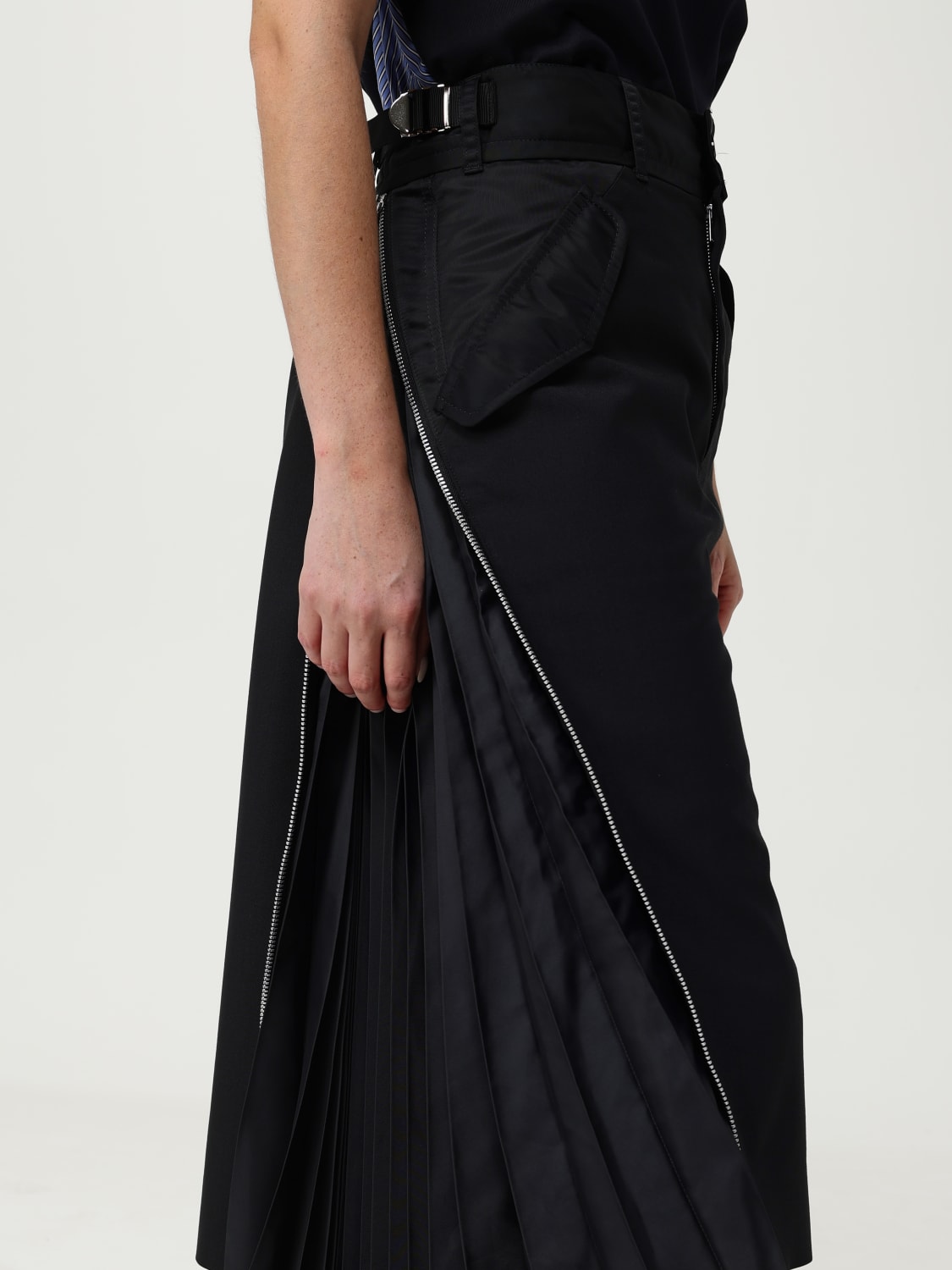 SACAI JUPE: Jupe femme Sacai, Noir - Img 5