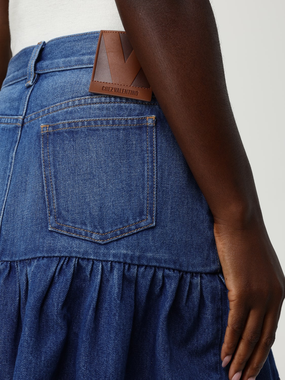 VALENTINO SKIRT: Skirt woman Valentino, Blue - Img 5