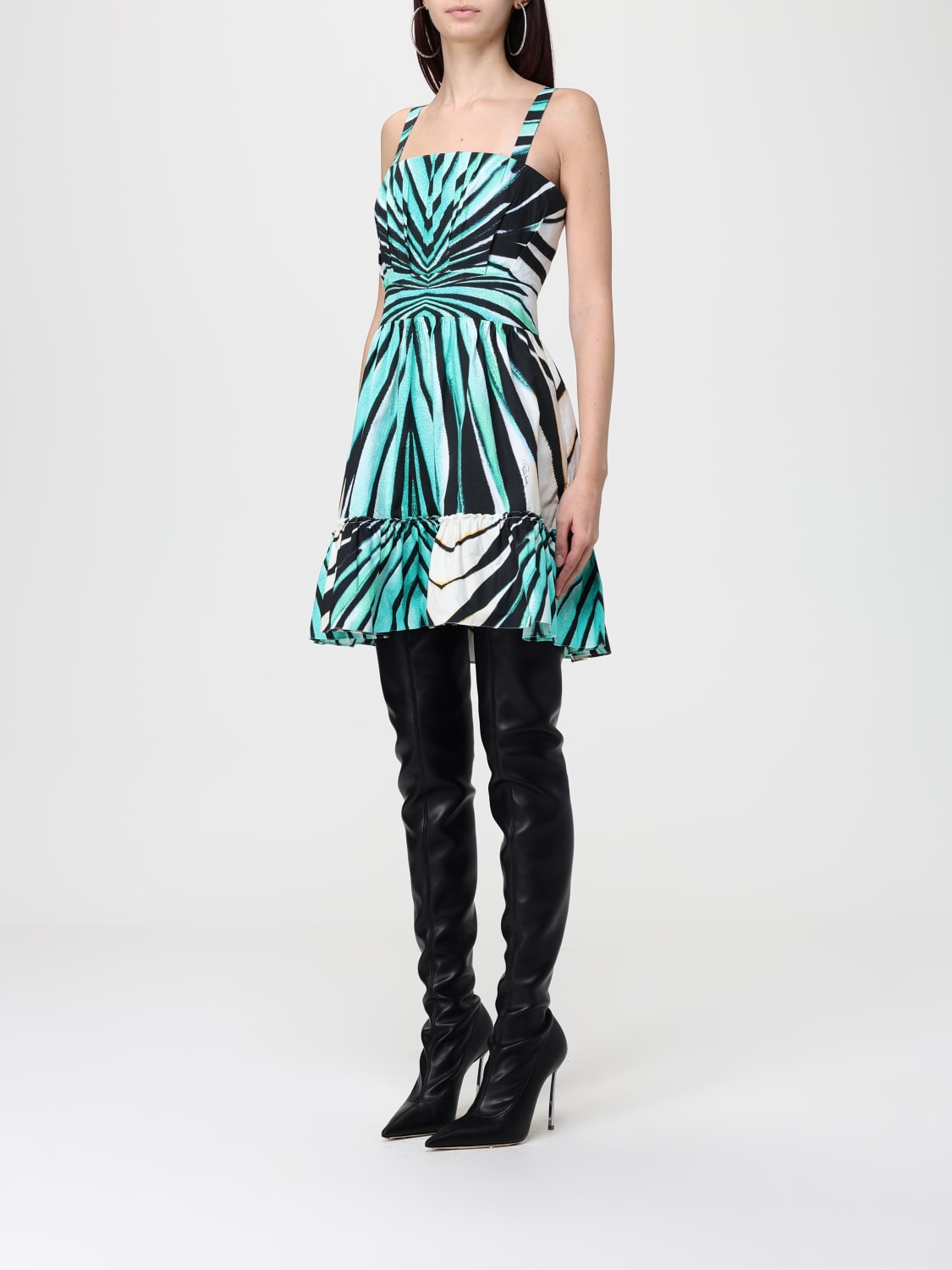 ROBERTO CAVALLI VESTIDO: Vestido mujer Roberto Cavalli, Turquesa - Img 3