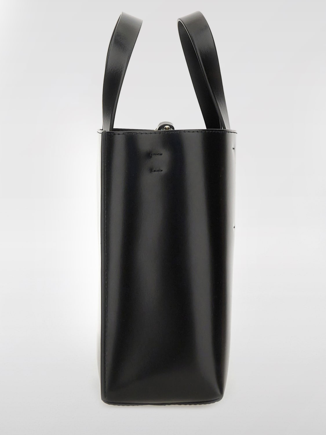 MARNI BORSA TOTE: Borsa Tote Museo Mini in pelle di vitello Marni, Nero - Img 4