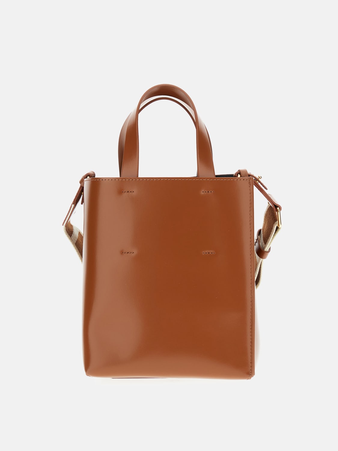 MARNI TOTE BAG: Crossbody bags woman Marni, Brown - Img 3