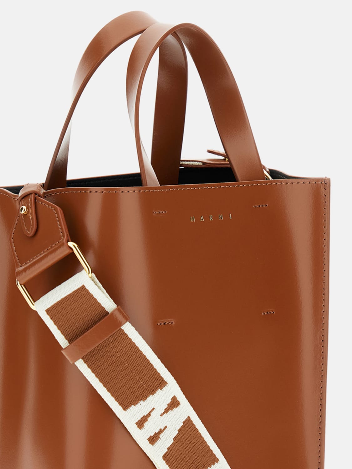 MARNI TOTE BAG: Crossbody bags woman Marni, Brown - Img 4