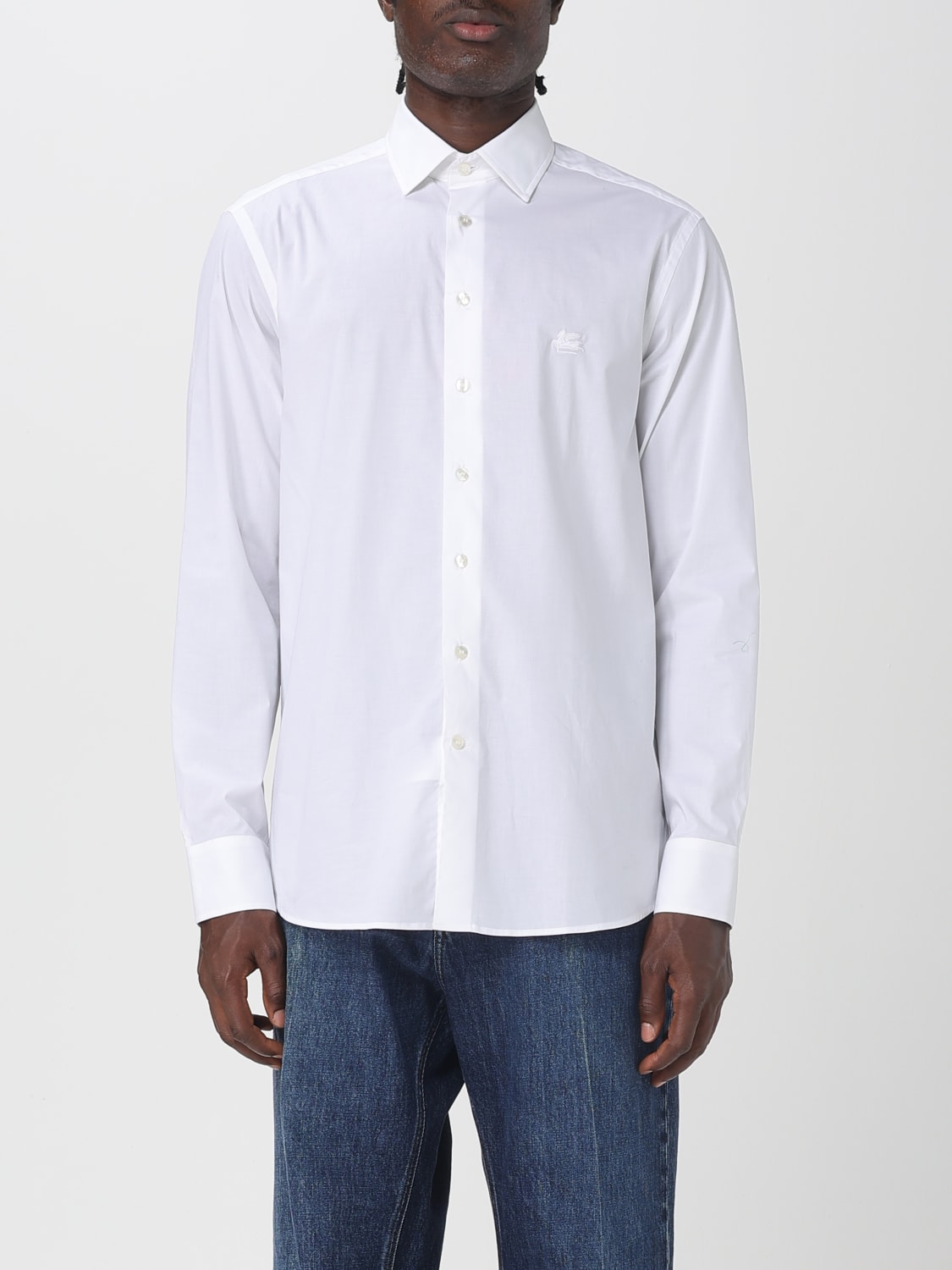 ETRO CAMISA: Camisa hombre Etro, Blanco - Img 1