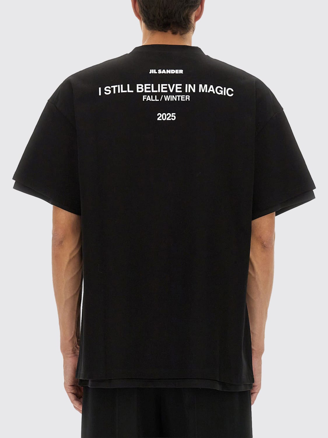 JIL SANDER T恤: T恤 男士 Jil Sander, 黑色 - Img 3