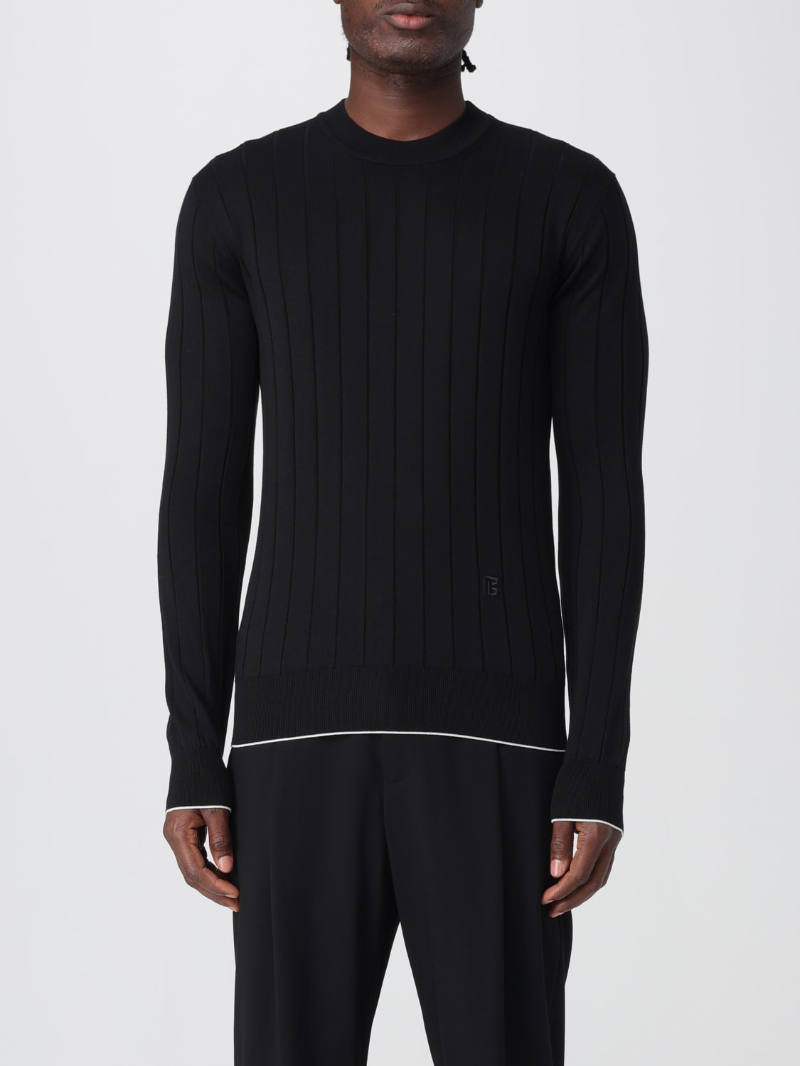 BALMAIN SWEATER: Sweater men Balmain, Black - Img 1